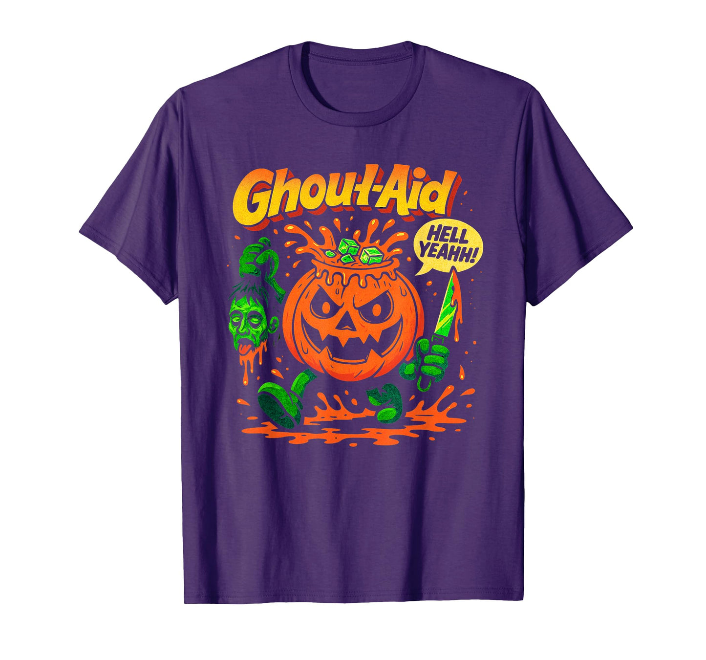 Ghoul-Aid Pumpkin Halloween – Funny Scary Parody T-Shirt