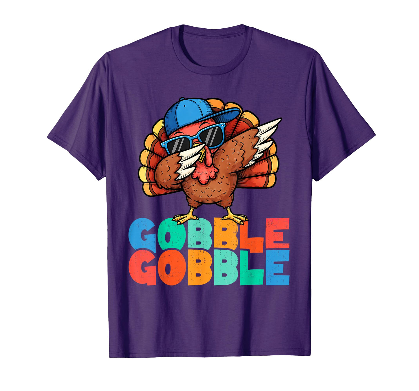 Funny Turkey Dabbing Shirts Thanksgiving Men Toddler Boy T-Shirt