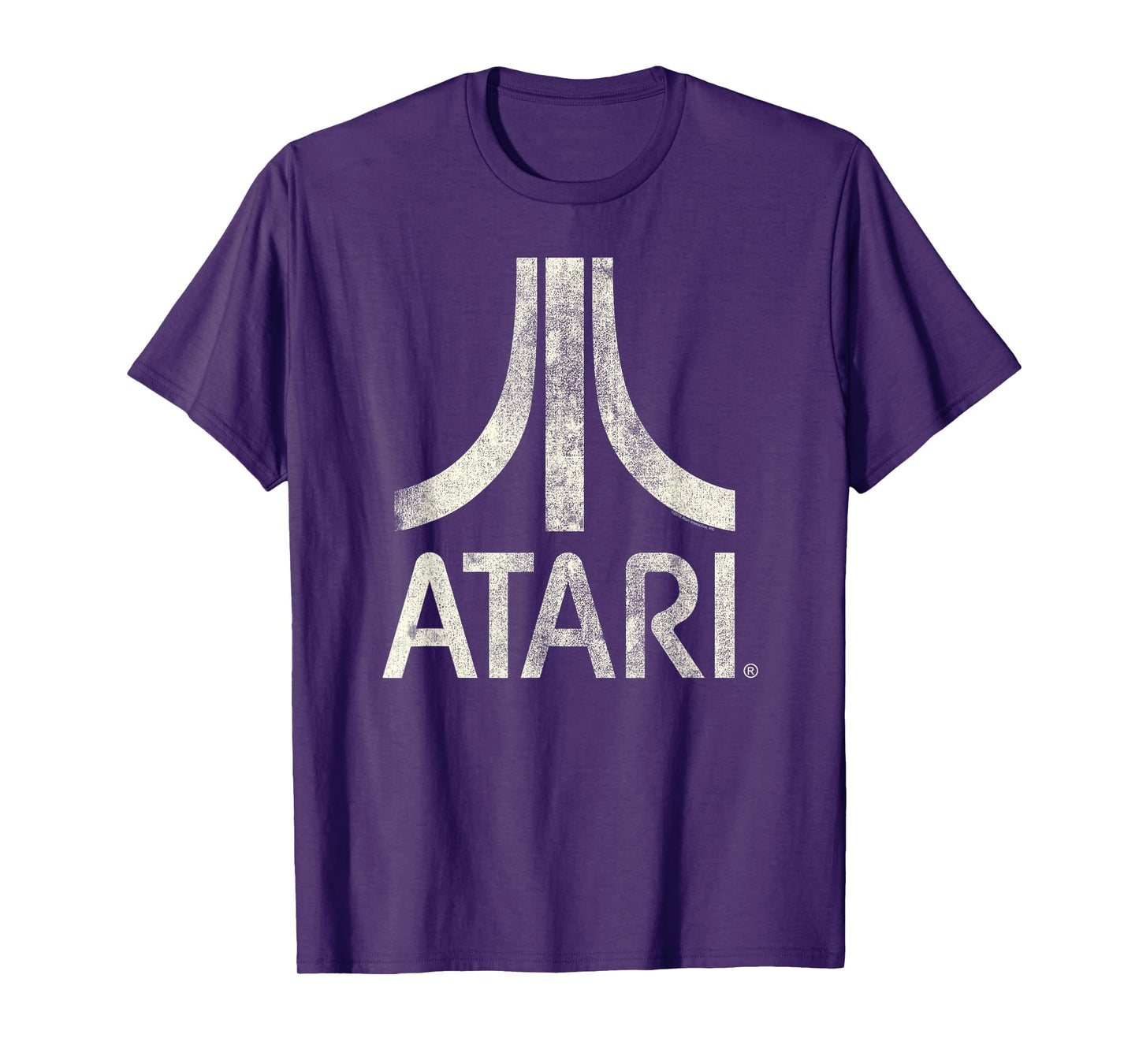 ATARI Classic Video Game Logo Design Print T-Shirt