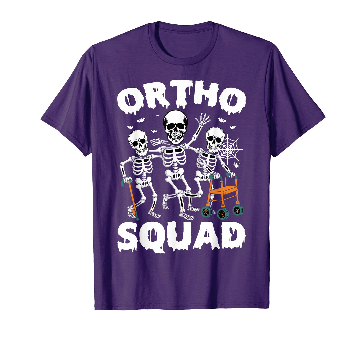Ortho Squad Skeleton RN Orthopedic Nurse Halloween T-Shirt