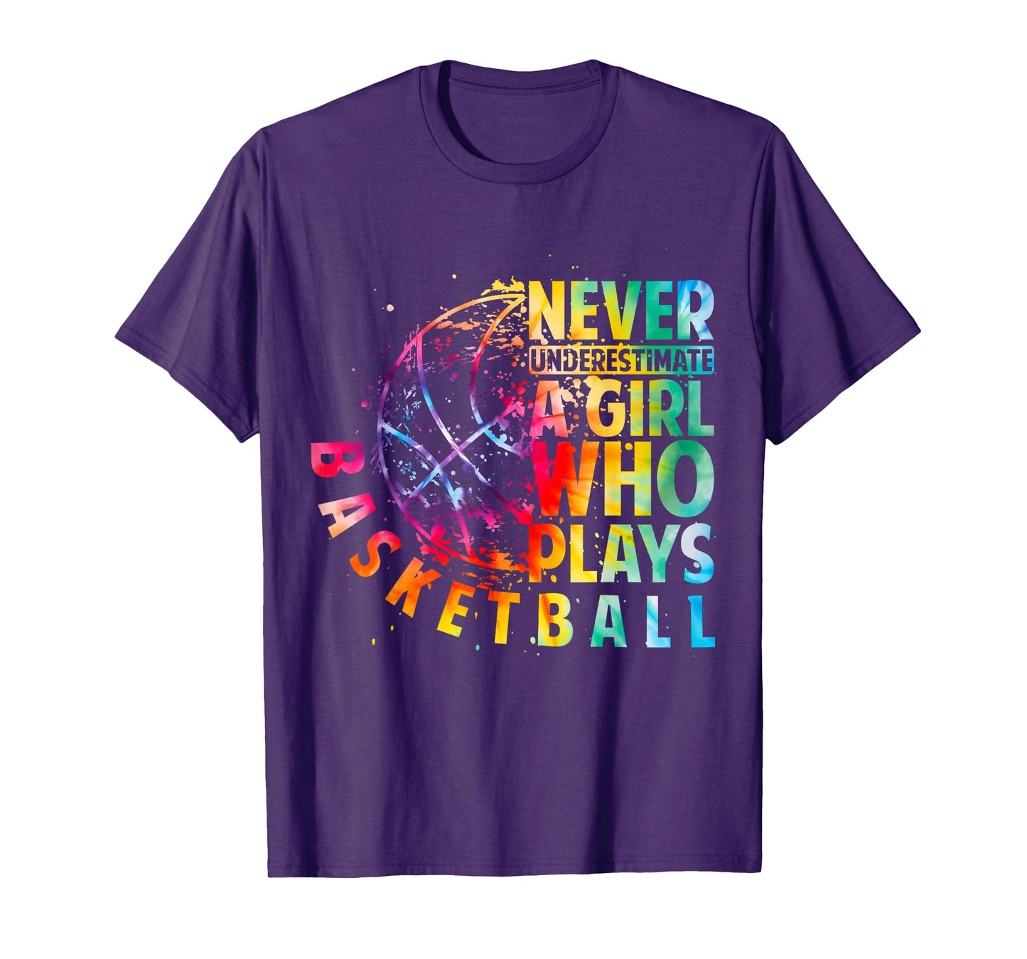 Cute Girls Never Underestimate A Girl Who Plays Basketball T-Shirt