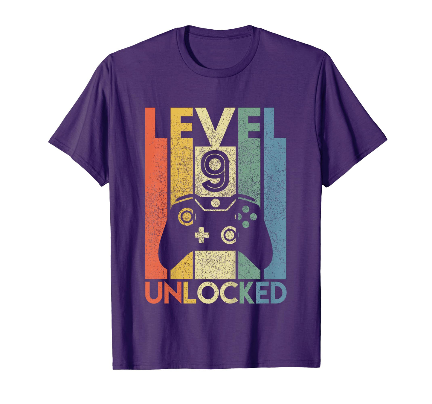 Level 9 Unlocked Shirt Funny Video Gamer 9th Birthday Gift T-Shirt