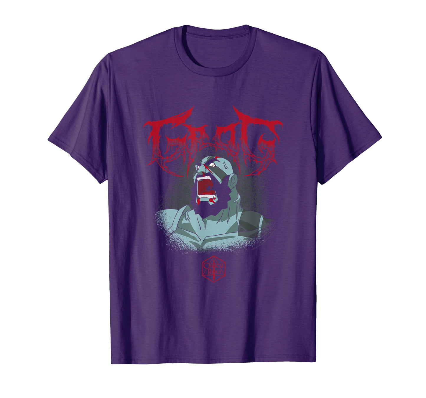 The Legend of Vox Machina Grog Extreme Metal Logo T-Shirt