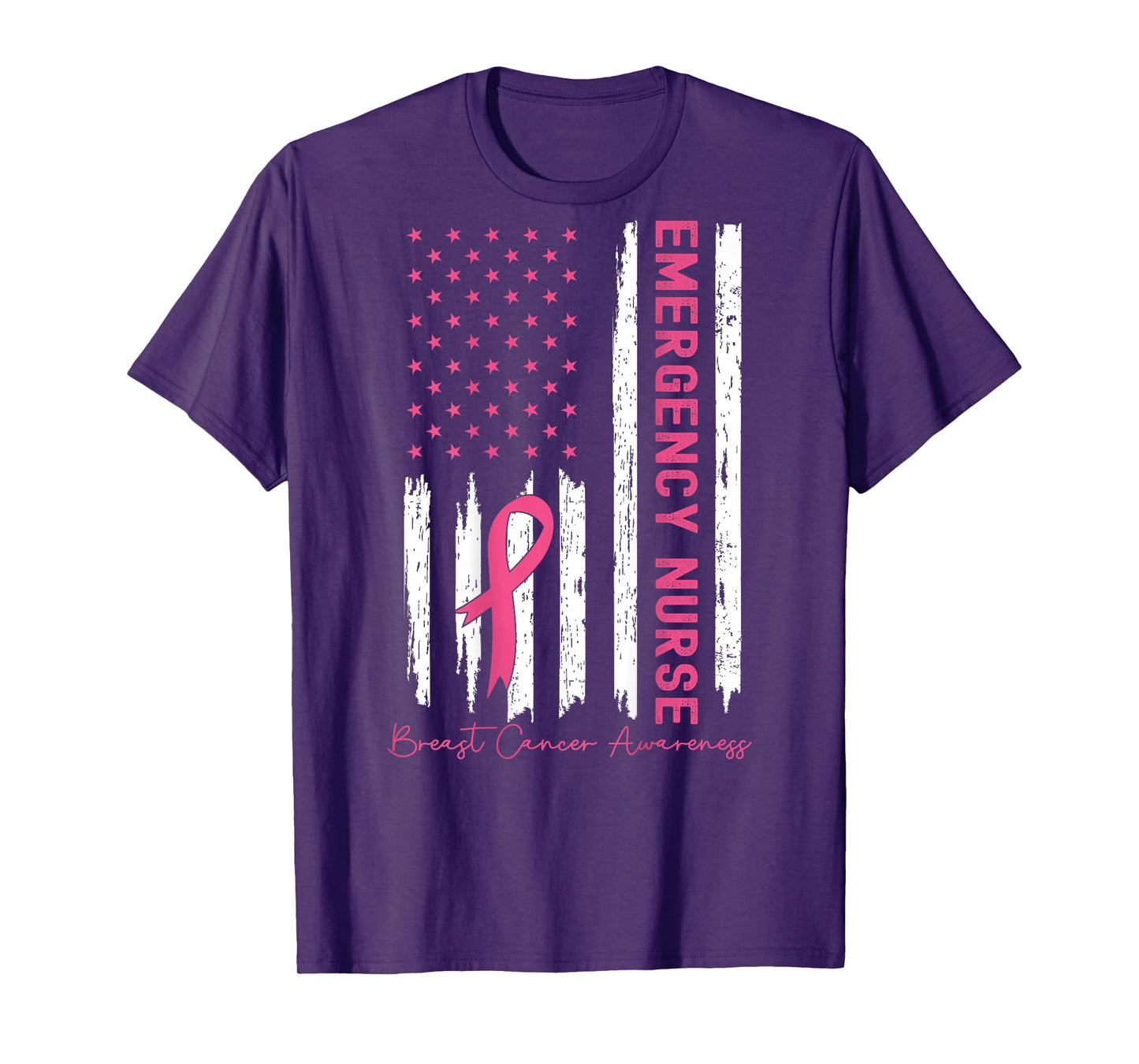 Emergency Department Breast Cancer Awareness ER ED Nurses T-Shirt