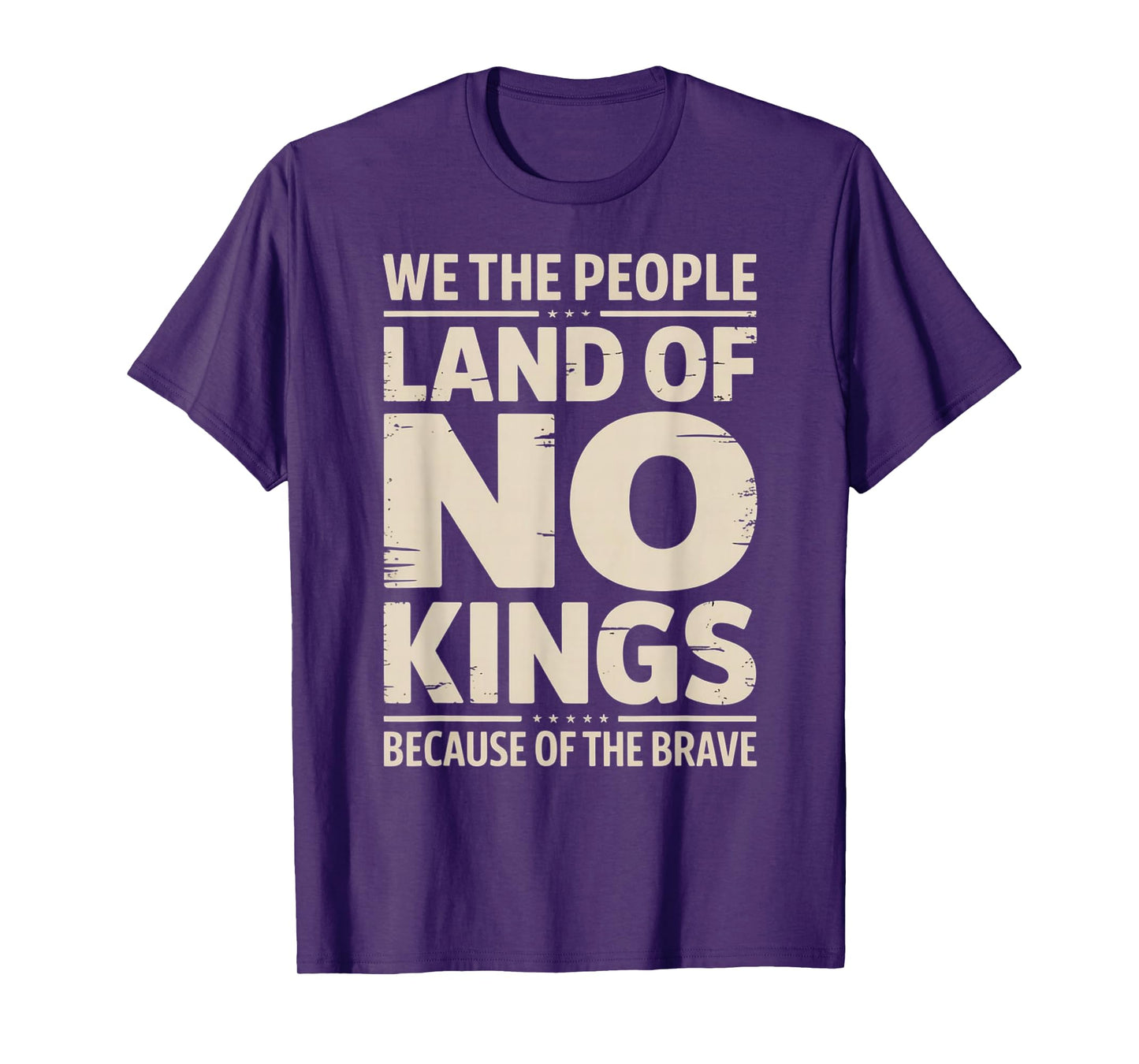 America Vintage No Kings Day Because of The Brave T-Shirt