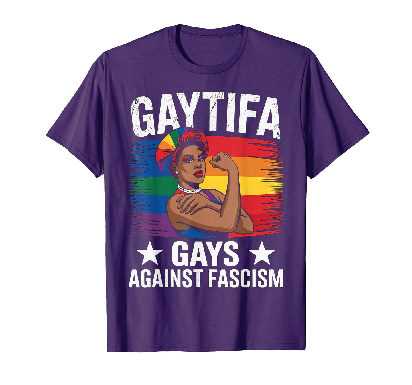 Gaytifa Black Gays Against Fascism Resist No Kings LGBTQ T-Shirt