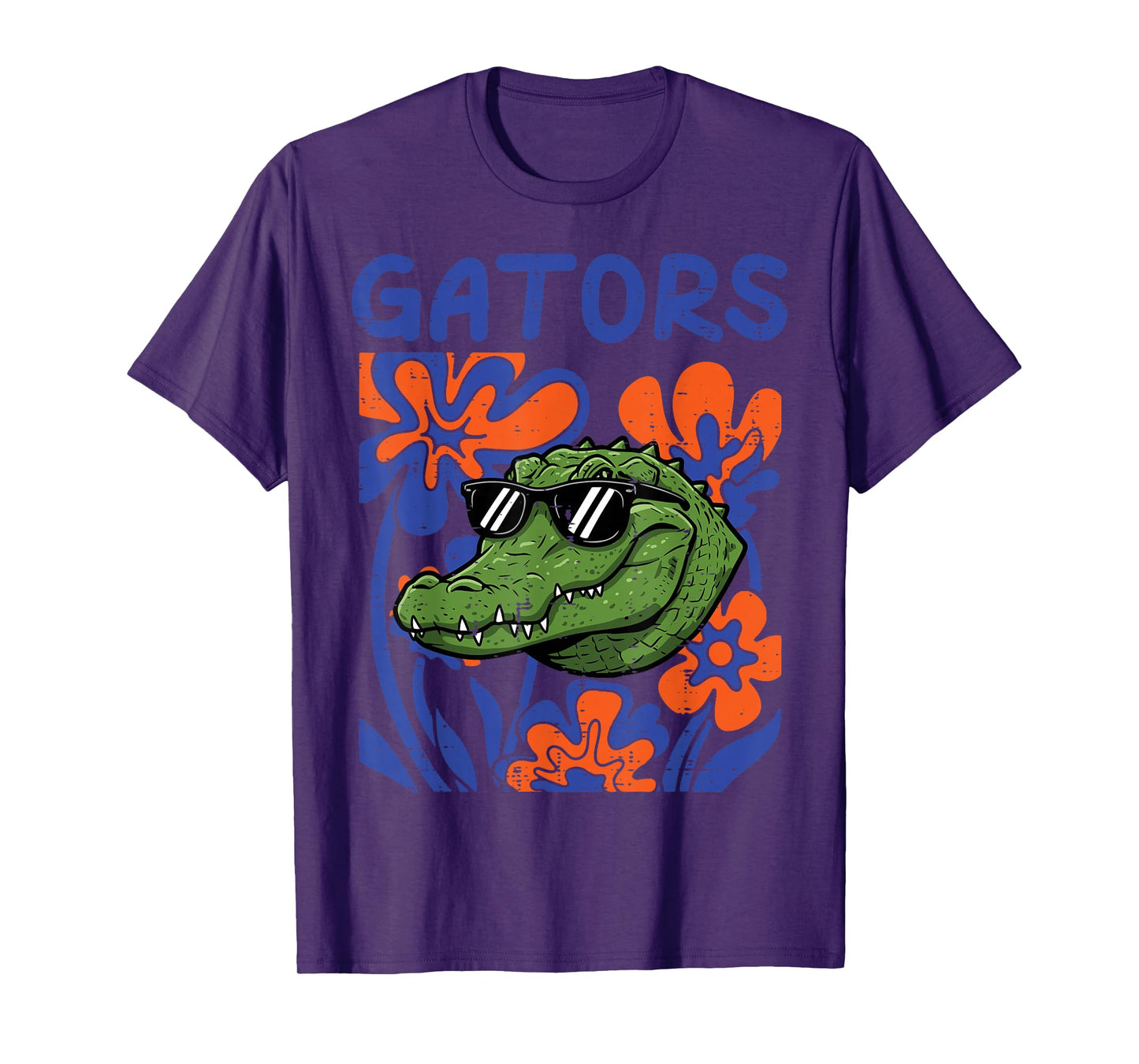 Gator Floral Aligator Men Women Kids Boys Girls Youth Teen T-Shirt
