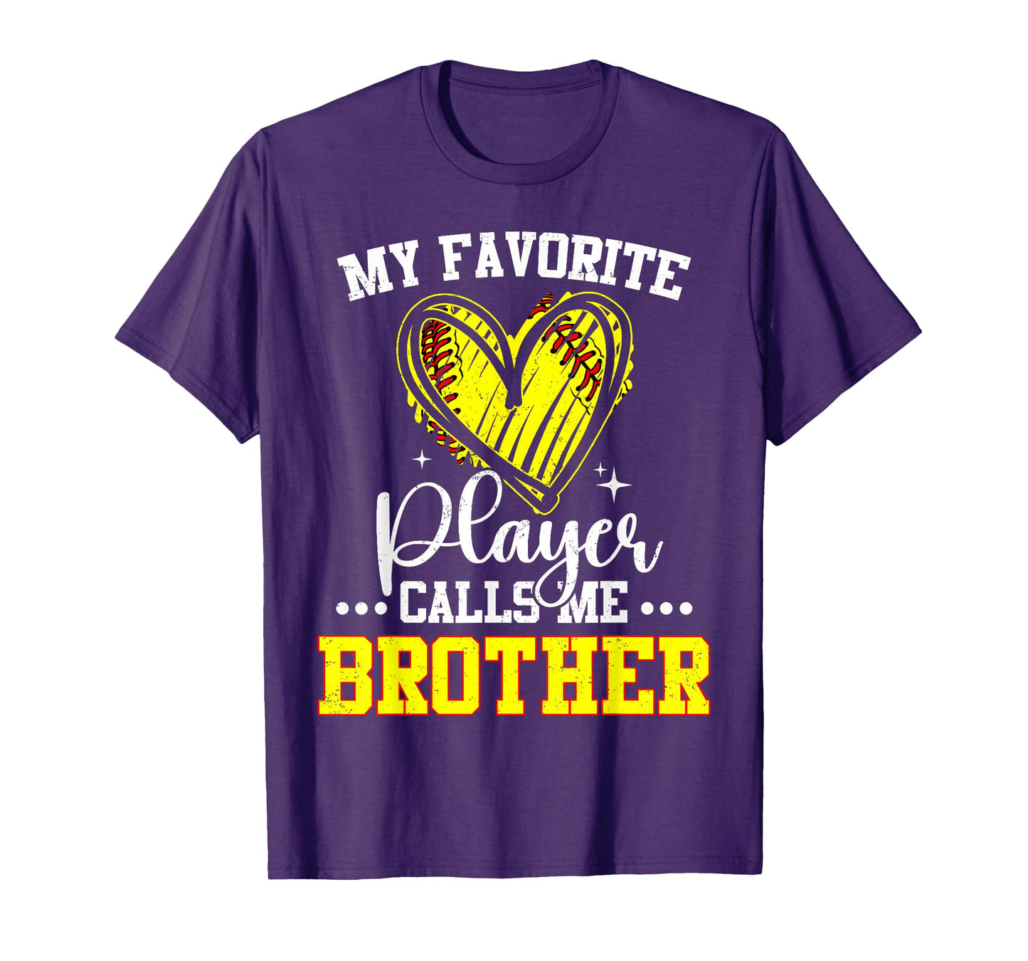 My Favorite Softball Player Calls Me Brother T-Shirt