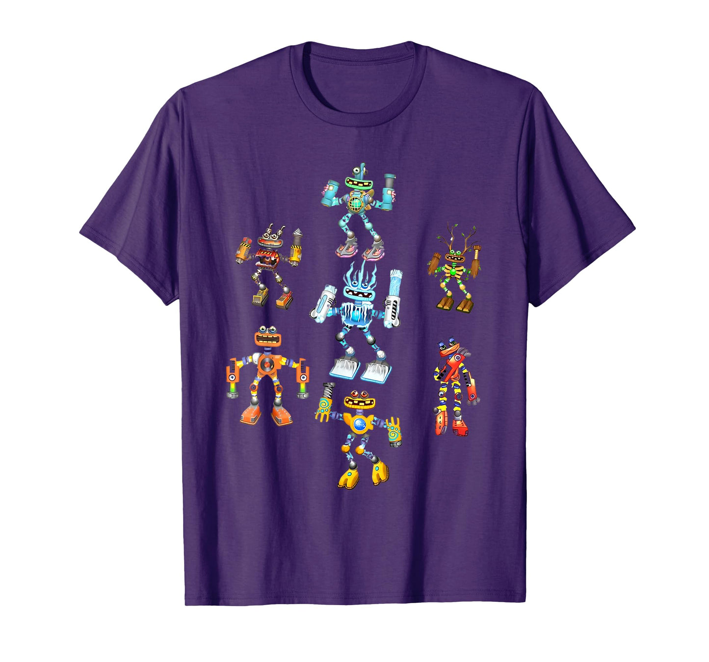 Singing Monsters Plush Robots Costume For Men And Women T-Shirt