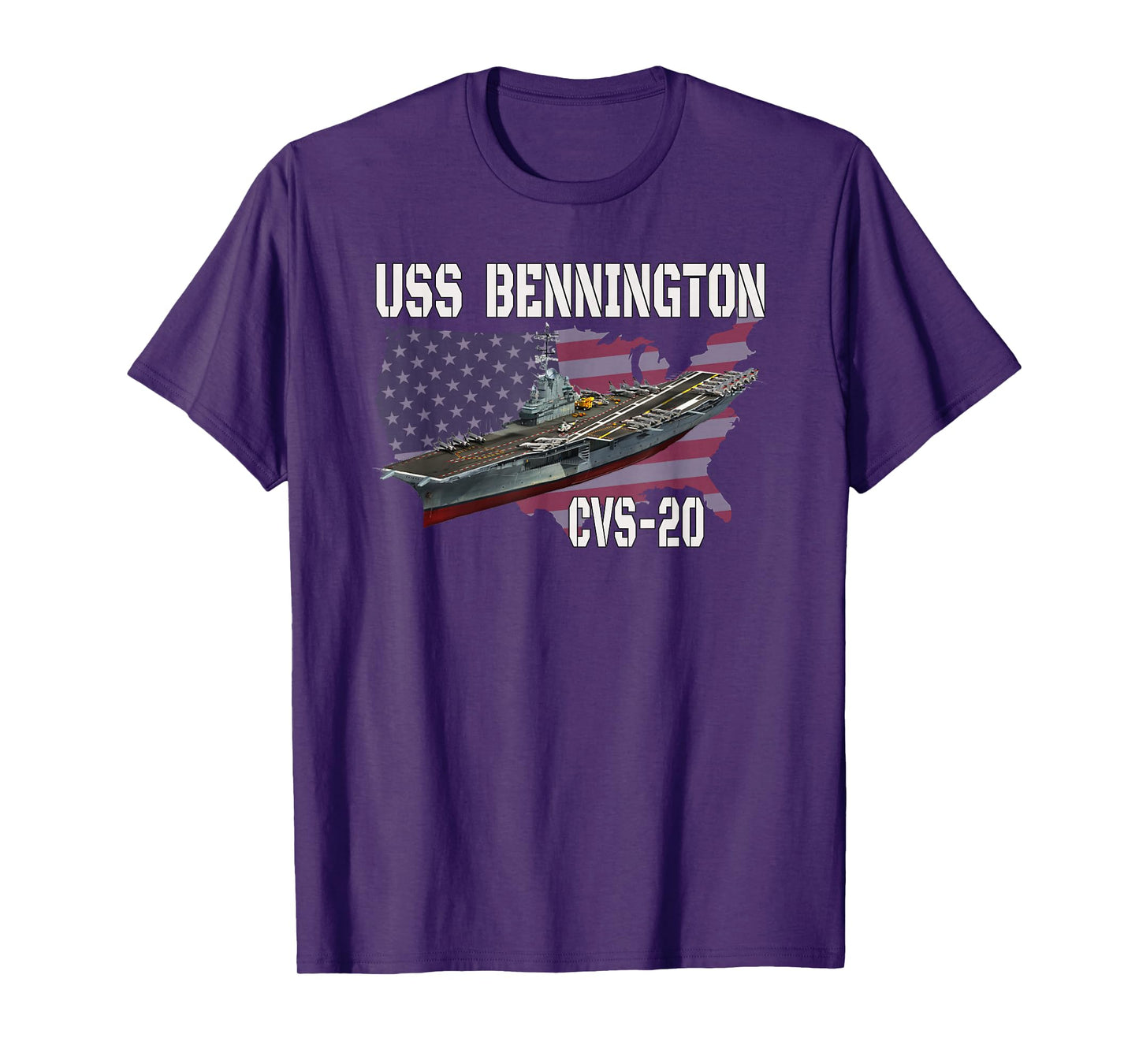 USS Bennington CVS-20 Aircraft Carrier Veterans Day Father's T-Shirt