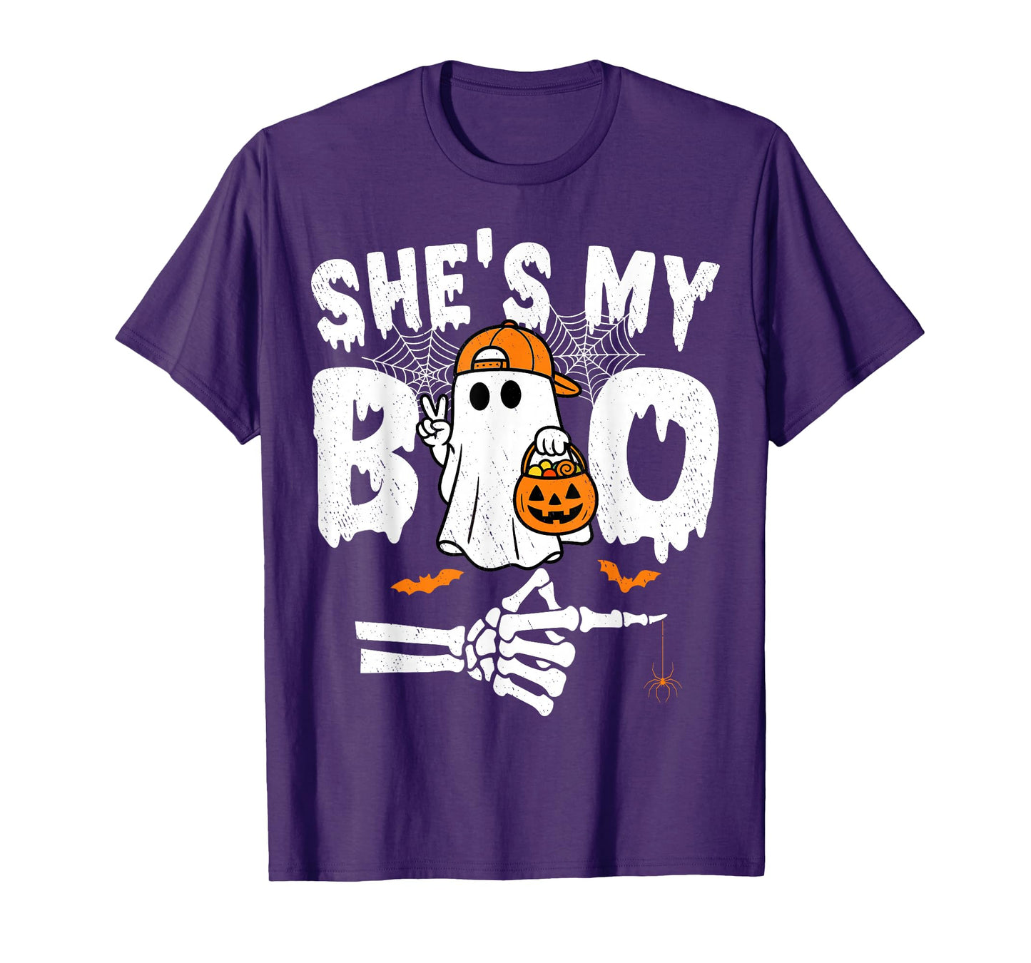 He's My Boo Matching Couple Halloween Couples She's My Boo T-Shirt