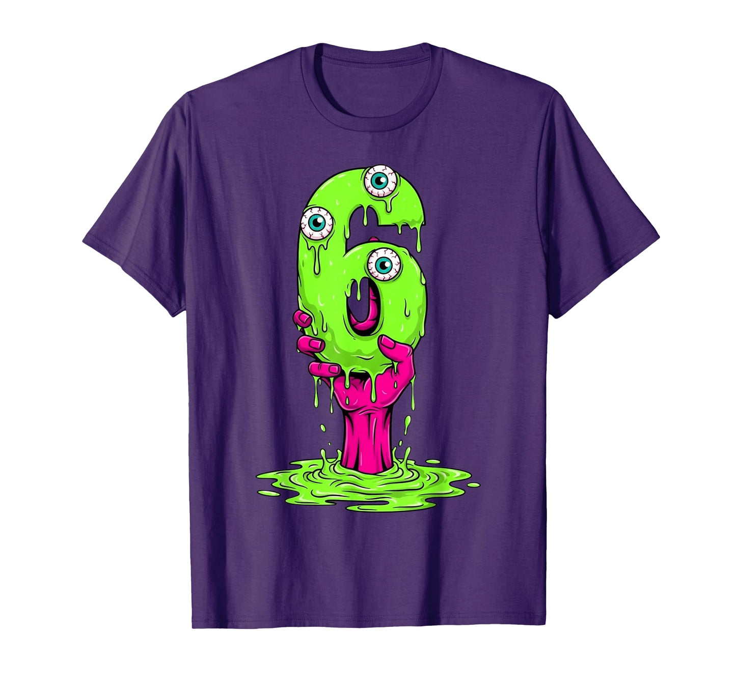 67 Halloween Costume Funny Number 6 Six Meme for Gen Alpha T-Shirt
