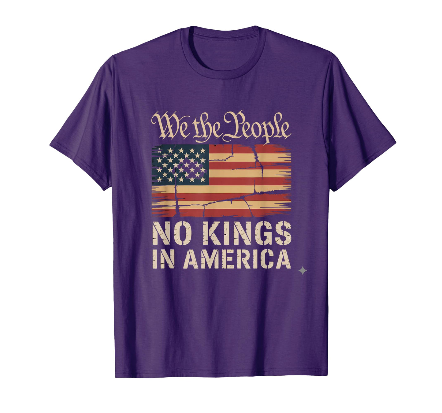 No Kings in America Vintage, We The People T-Shirt