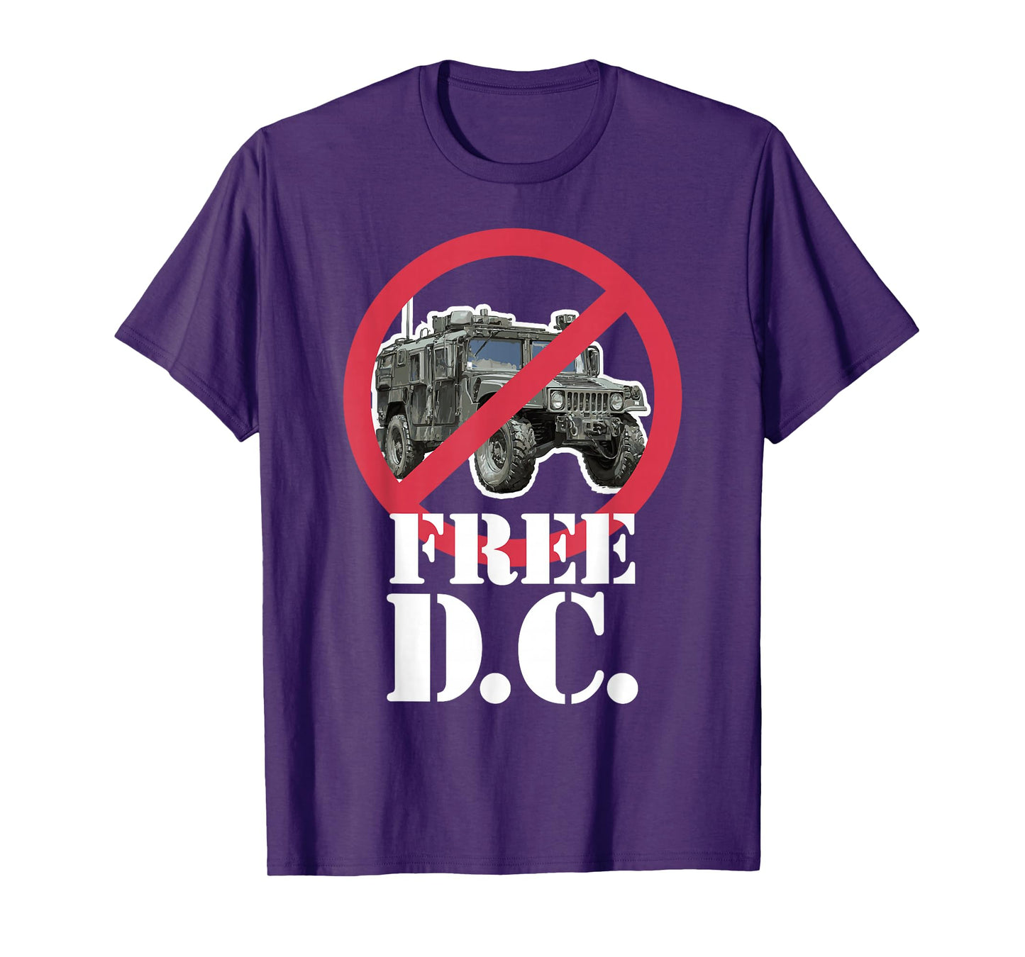 Free D.C. Military Out of Washington DC Peaceful Protest T-Shirt