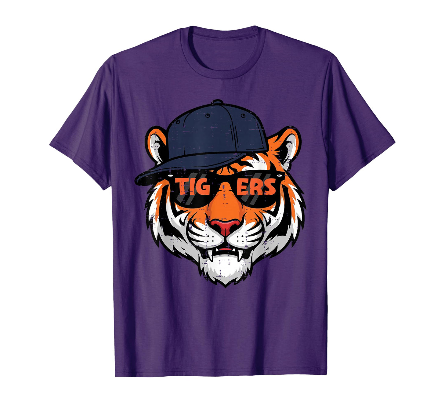 Tiger Cap Boys Youth Teen Kids Men Women Girls T-Shirt