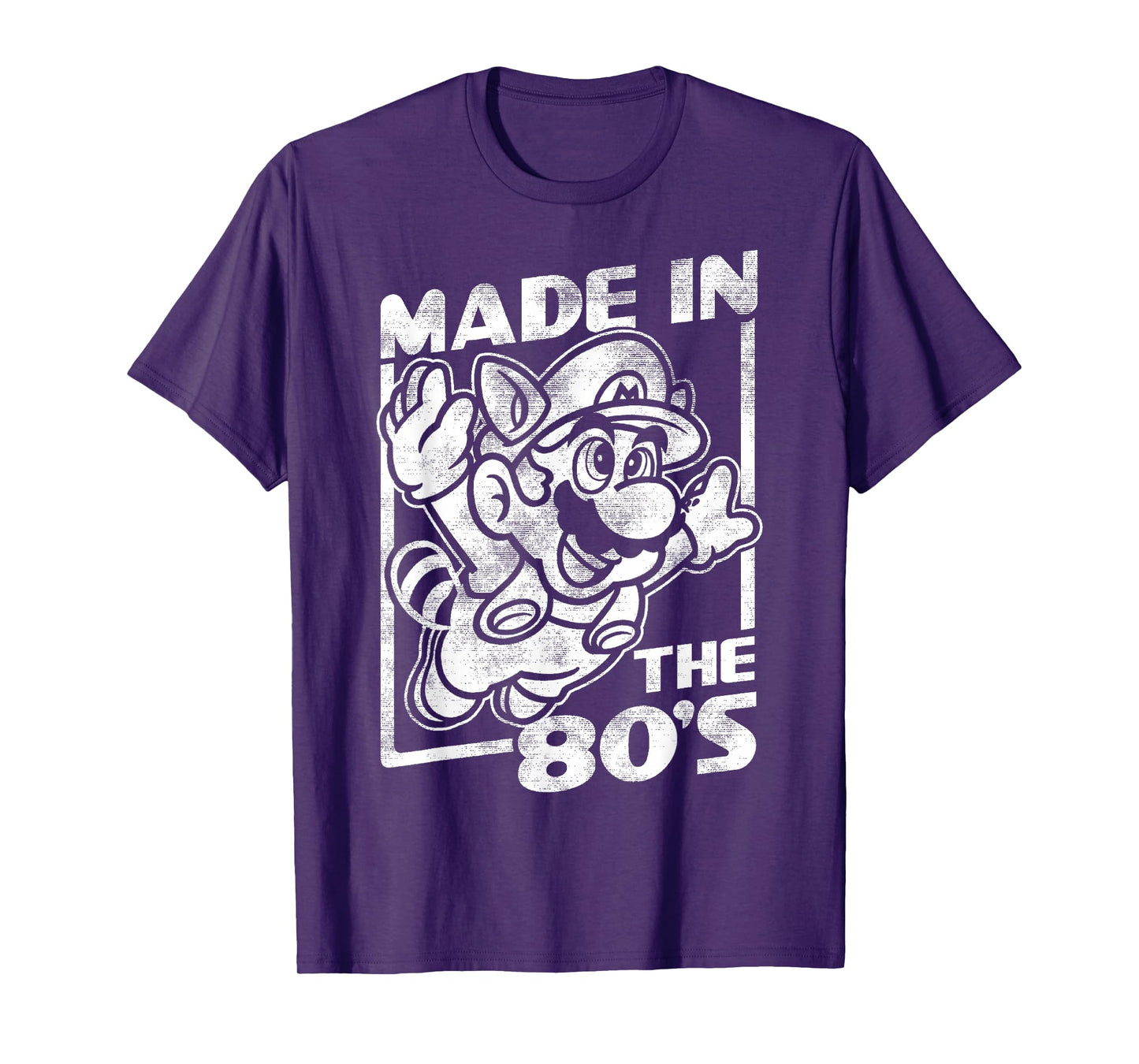 Super Mario Bros 3 Tanooki Mario Made In The 80's Vintage T-Shirt