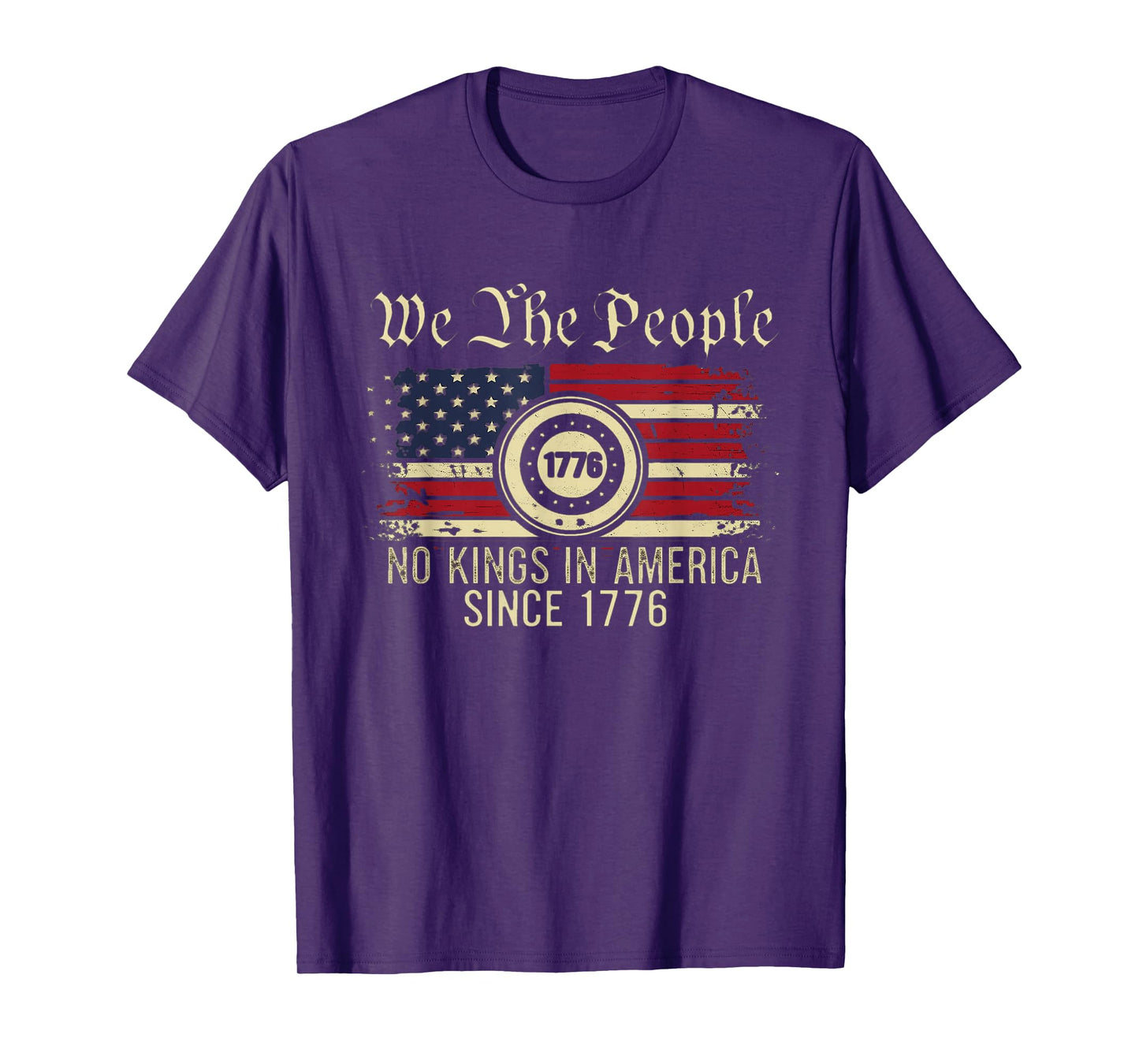 Let's go Taco No Kings In America Since 1776 American Flag T-Shirt