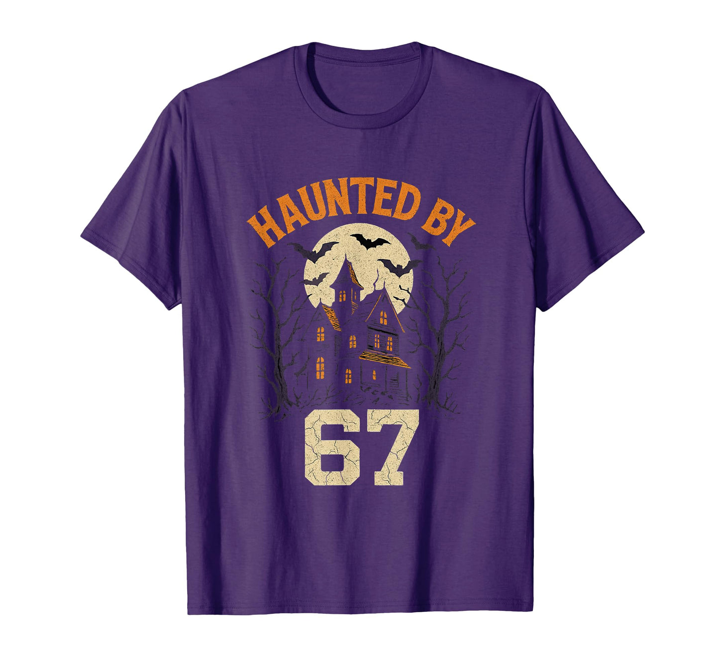 67 Meme Halloween Costume Haunted by 6-7 Brainrot Six Seven T-Shirt
