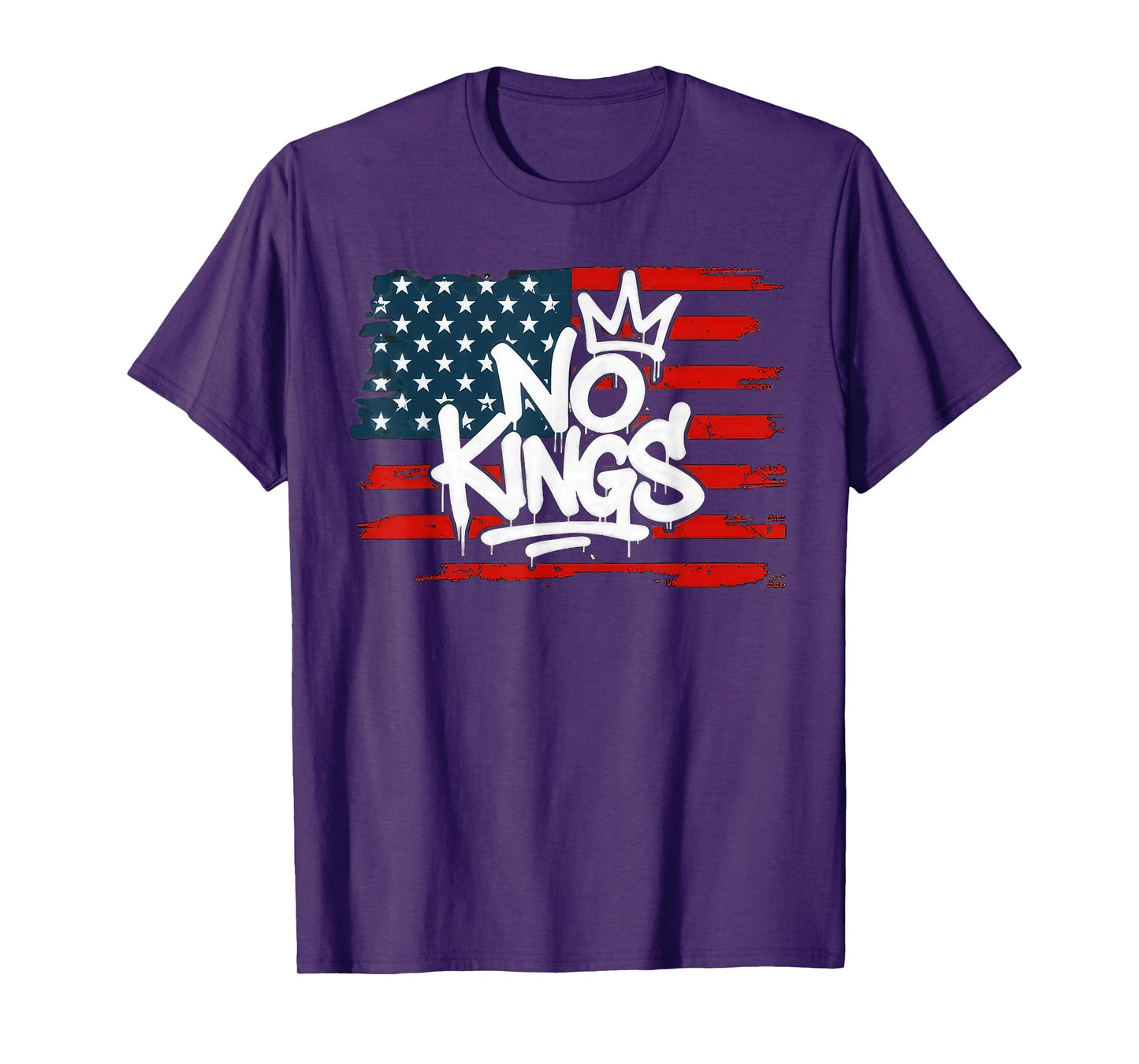 No Kings Shirt Men Women No Kings American Flag T-Shirt