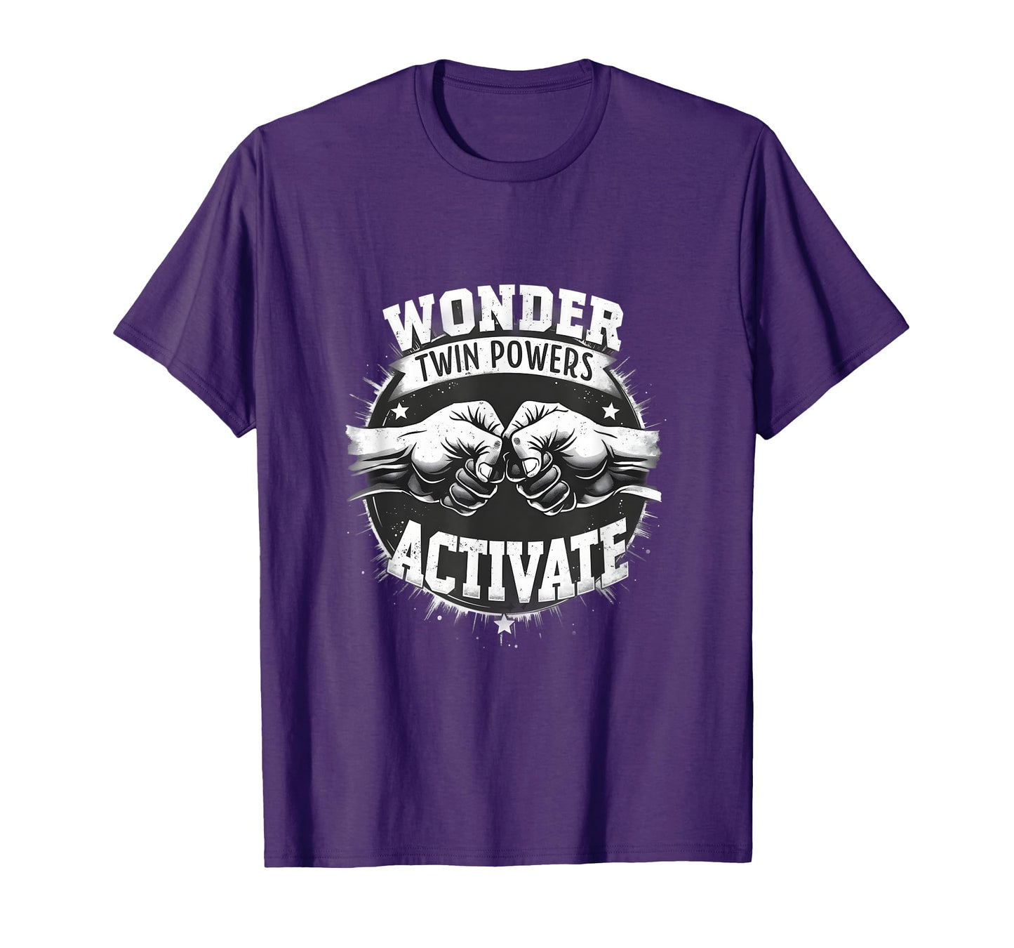 Funny Twins Power Activate Wonder Design T-Shirt