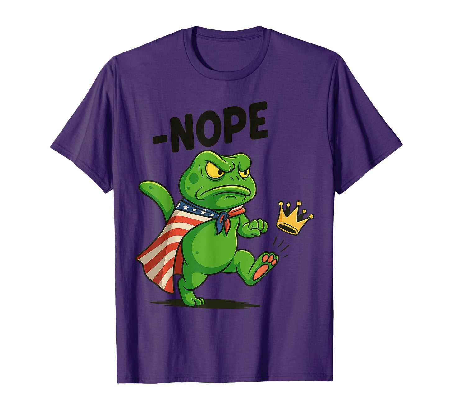 Frog Portland No Kings in America,Nope 1776 for Men Women T-Shirt