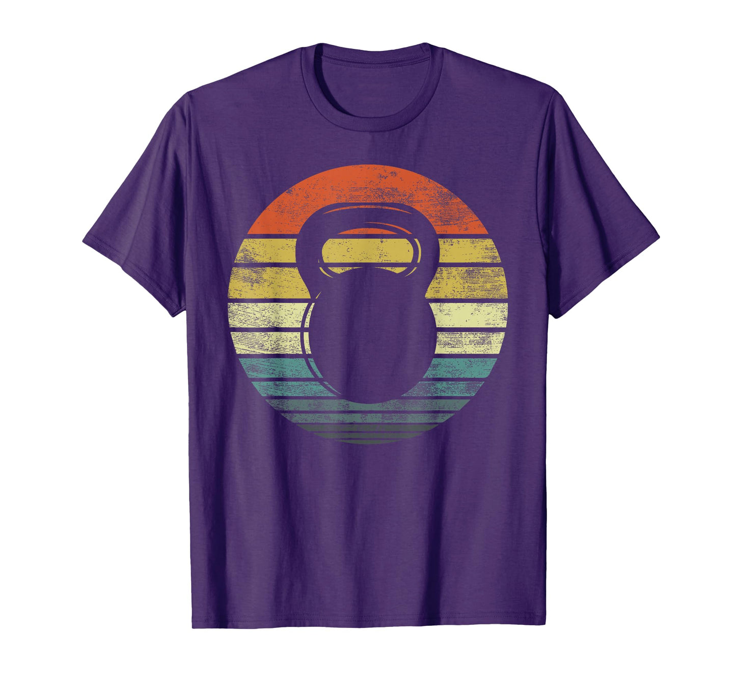 Kettlebell Gifts Funny Workout Retro Vintage Fitness Gym T-Shirt
