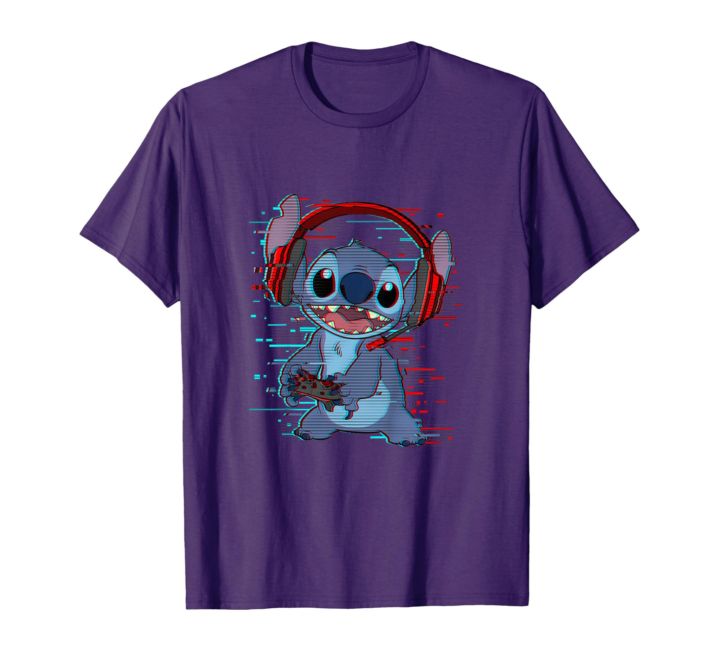 Kids Disney Lilo & Stitch Gamer Glitch Videogame Happy Toddler T-Shirt