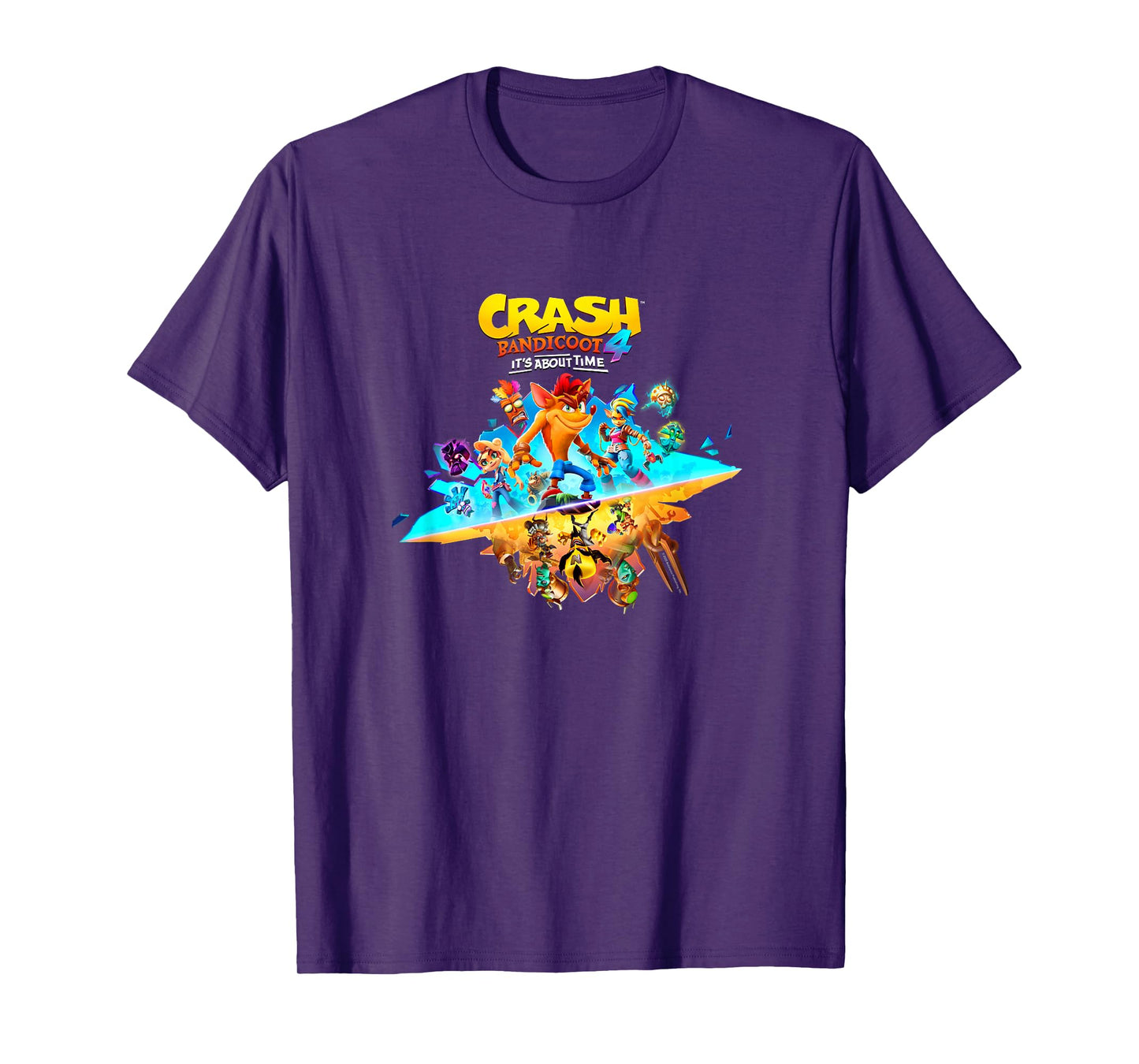 Crash Bandicoot 4: It's About Time Split Island Game Poster T-Shirt
