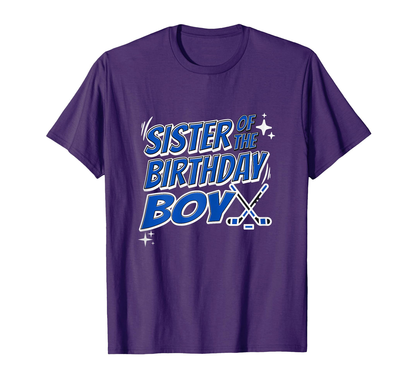 Sister Of The Birthday Boy Hockey Matching Sibling Fun Party T-Shirt
