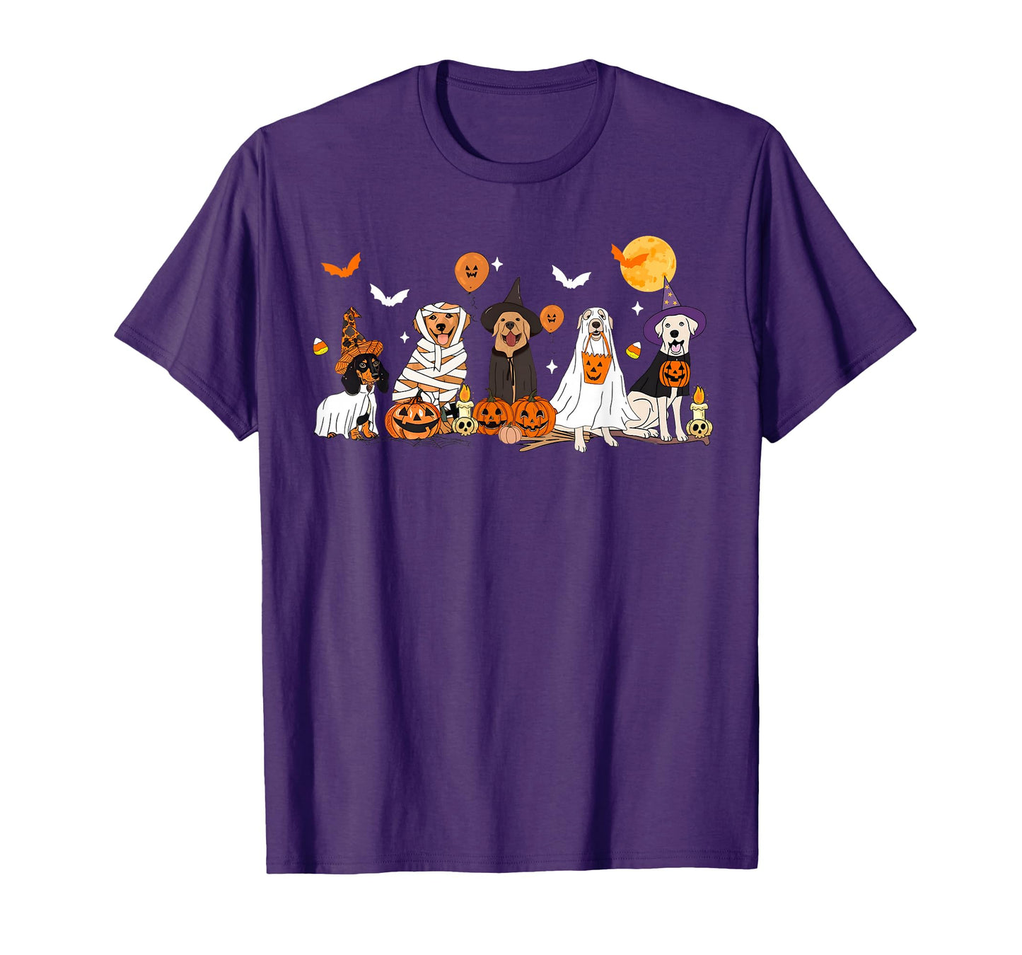Dog Ghost Witch Mummy Halloween Costume Men Women Boy Girl T-Shirt