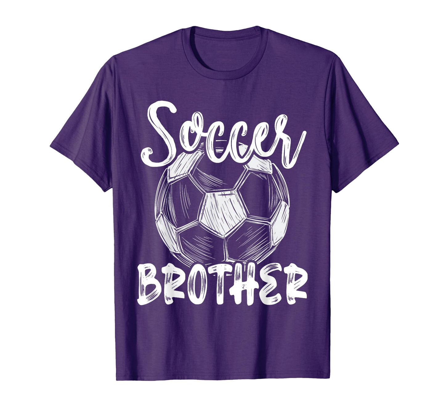 Soccer Brother Men Family Matching Team Player Soccer Ball T-Shirt