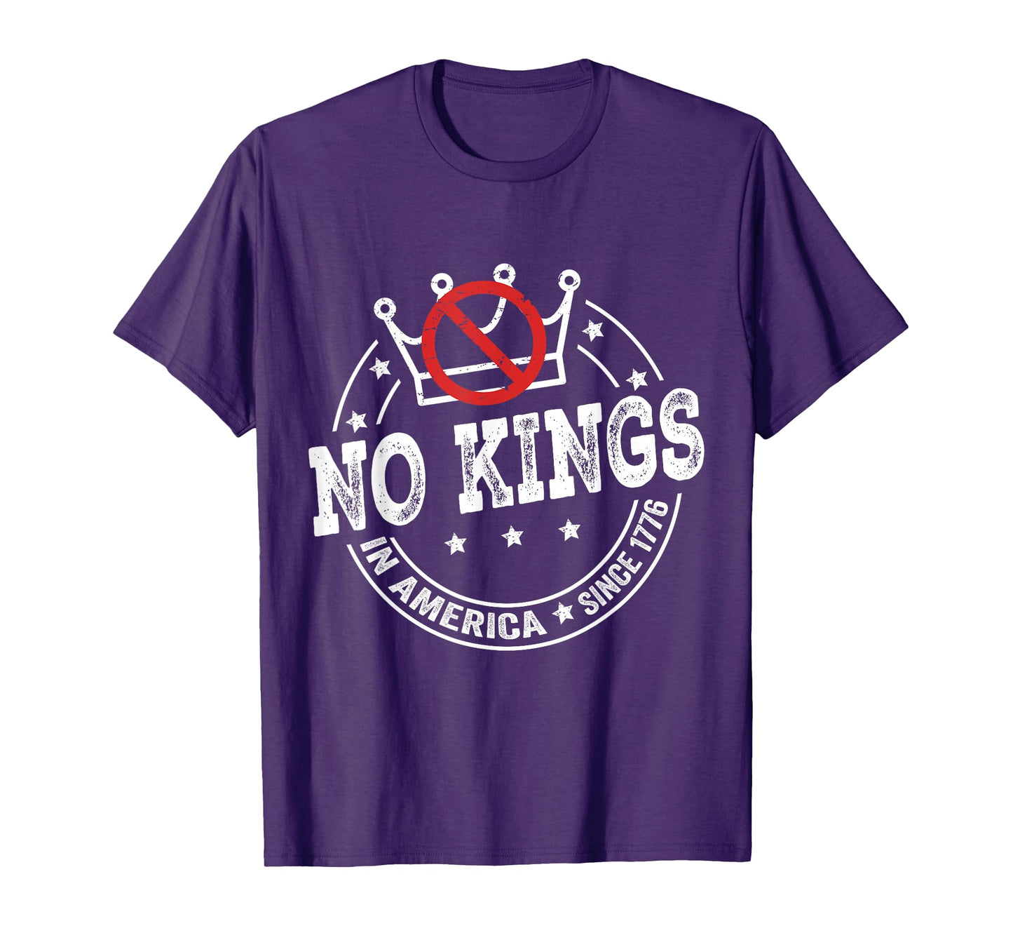 No Kings in America Since 1776 Vintage Patriotic T-Shirt