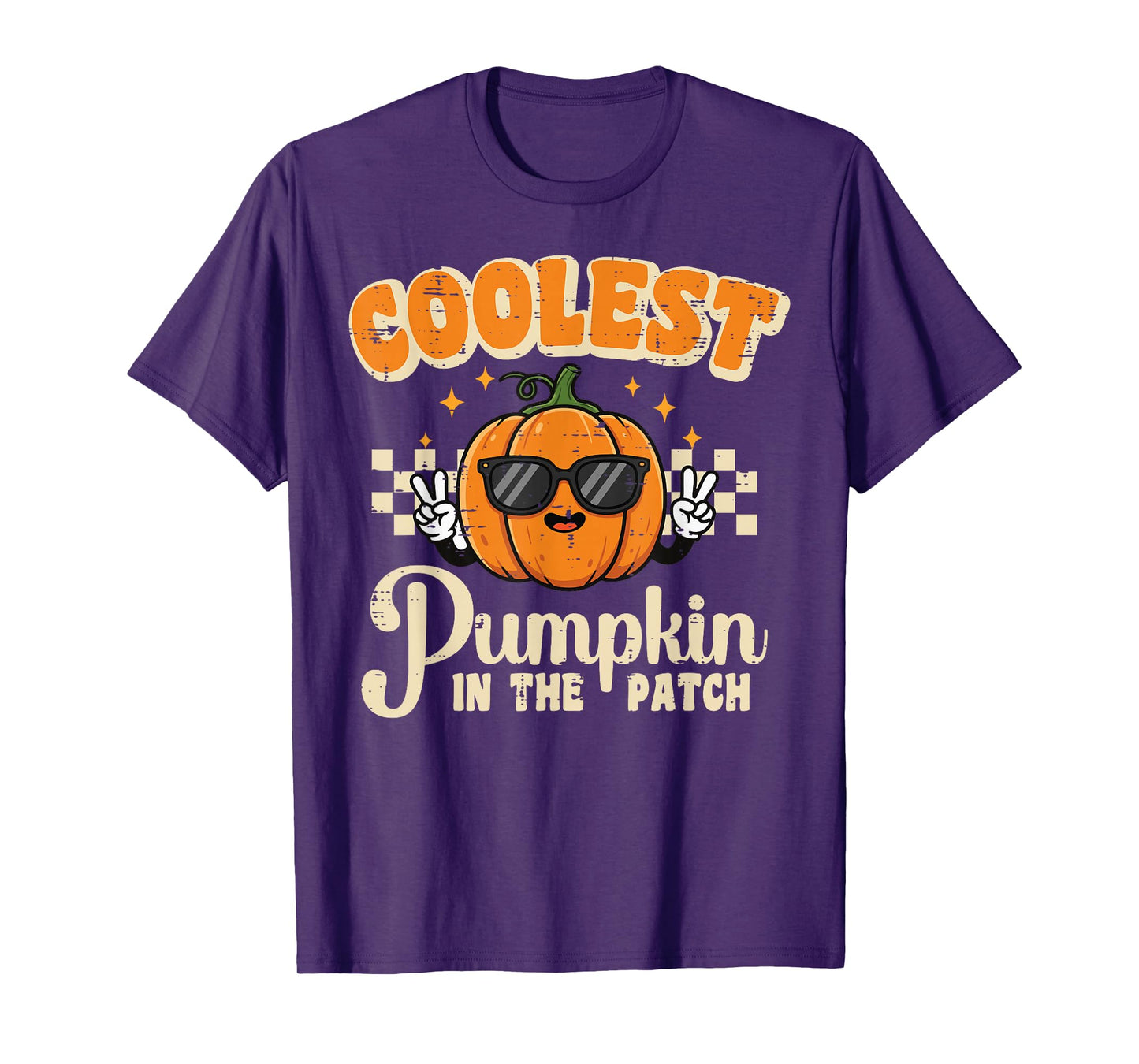 Halloween Coolest Pumpkin in Patch Costume Boys Kids Youth T-Shirt