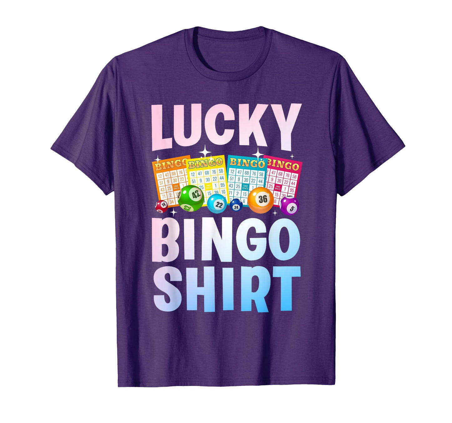 Cute Lucky Bingo Art For Men Women Game Player Bingo Lovers T-Shirt
