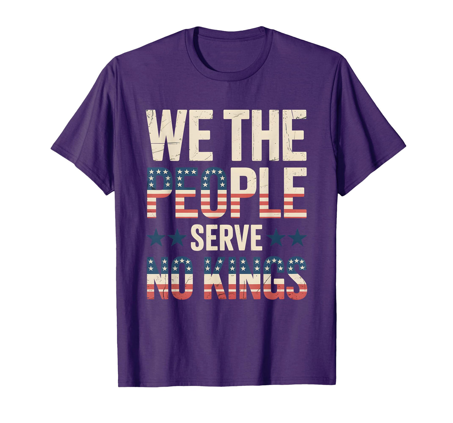 No Kings in America Democracy We The People Patriotic T-Shirt