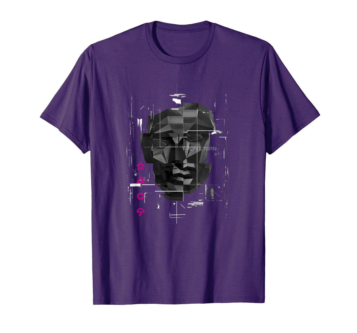 Squid Game Front Man Mask Glitch T-Shirt