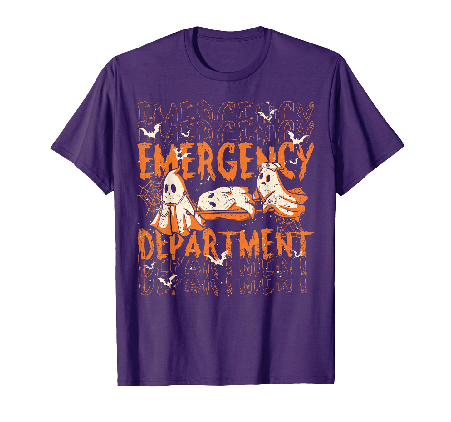 ER Nurse Emergency Department Halloween Spooky Season T-Shirt