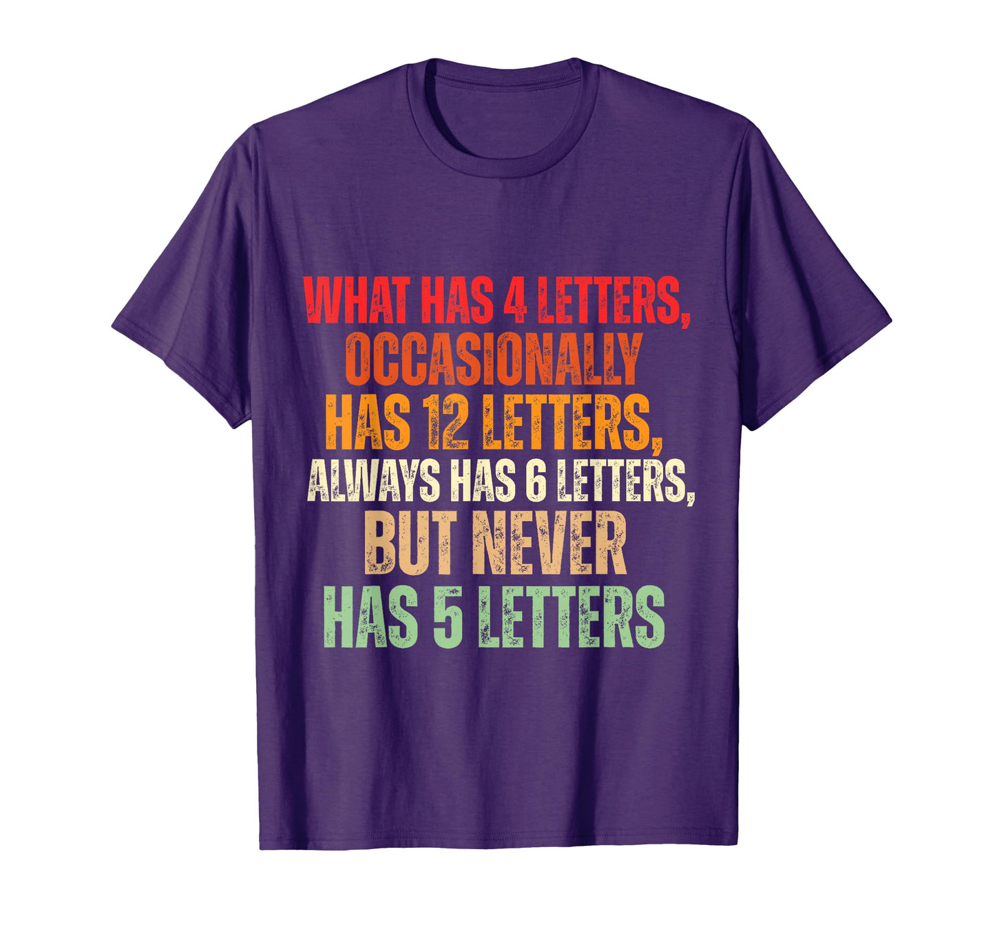 Funny Riddle Wordplay Joke for Grammar Nerds and Teachers T-Shirt