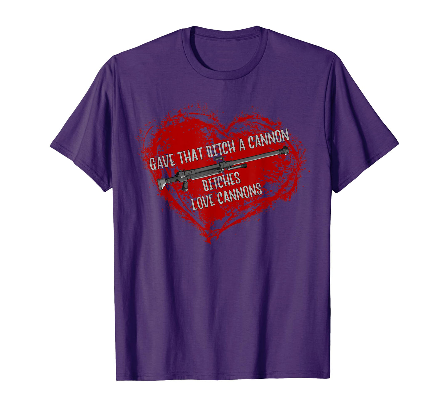 Bitches Love Cannons funny adult meme gamer anime T-Shirt