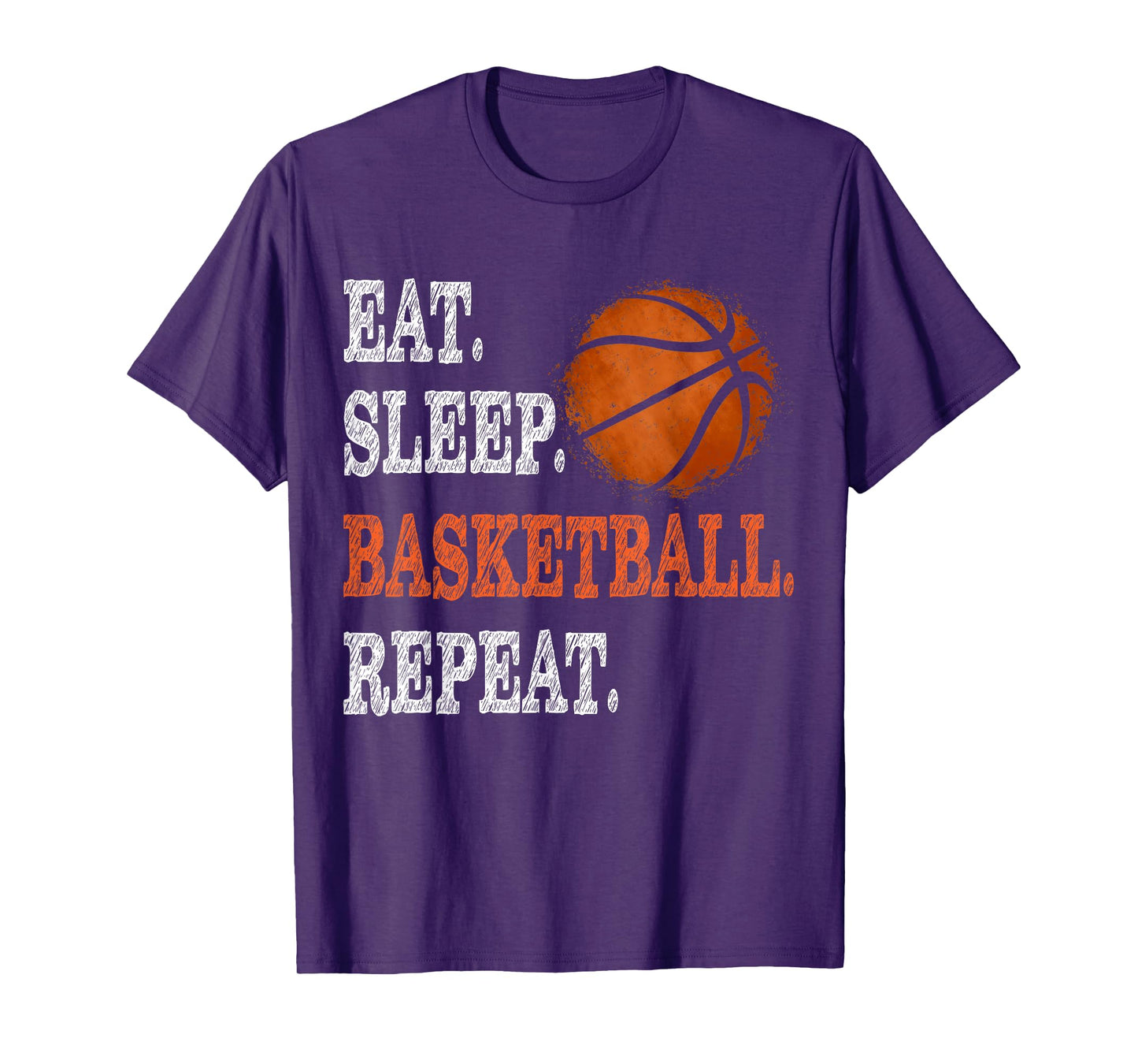 Eat Sleep Basketball Repeat Boy Youth Kid Basketball Fan Tee T-Shirt