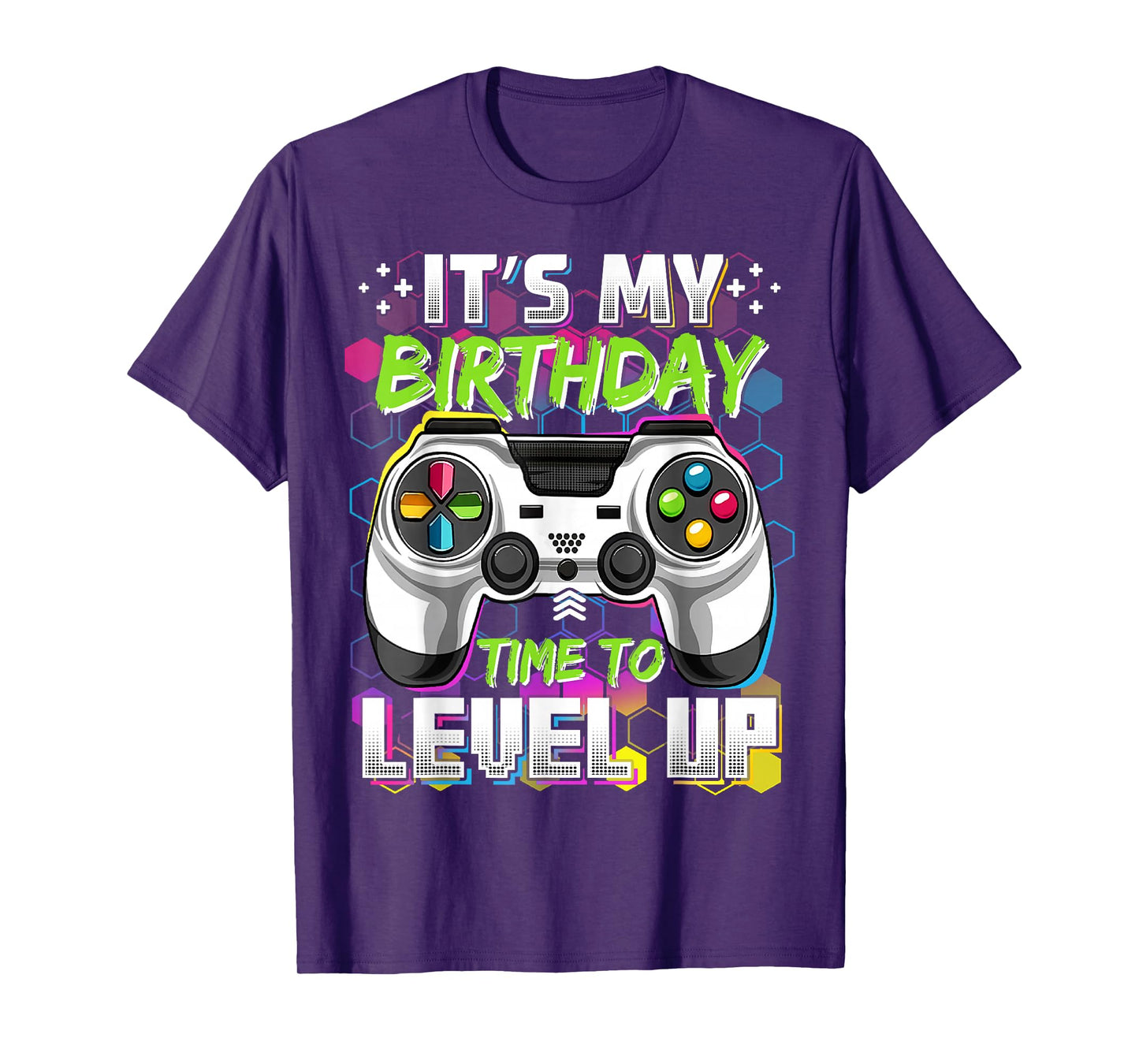 It's My Birthday Time To Level Up Video Game Gift Boys Girls T-Shirt