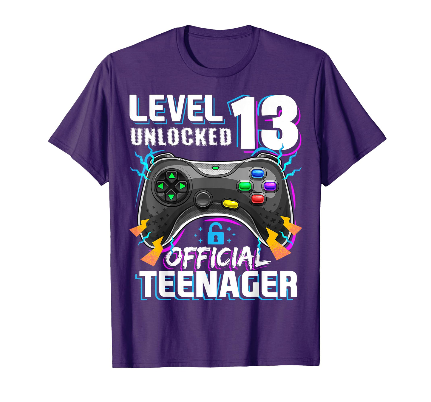 Level 13 Unlocked Official Teenager Video Game 13th Birthday T-Shirt