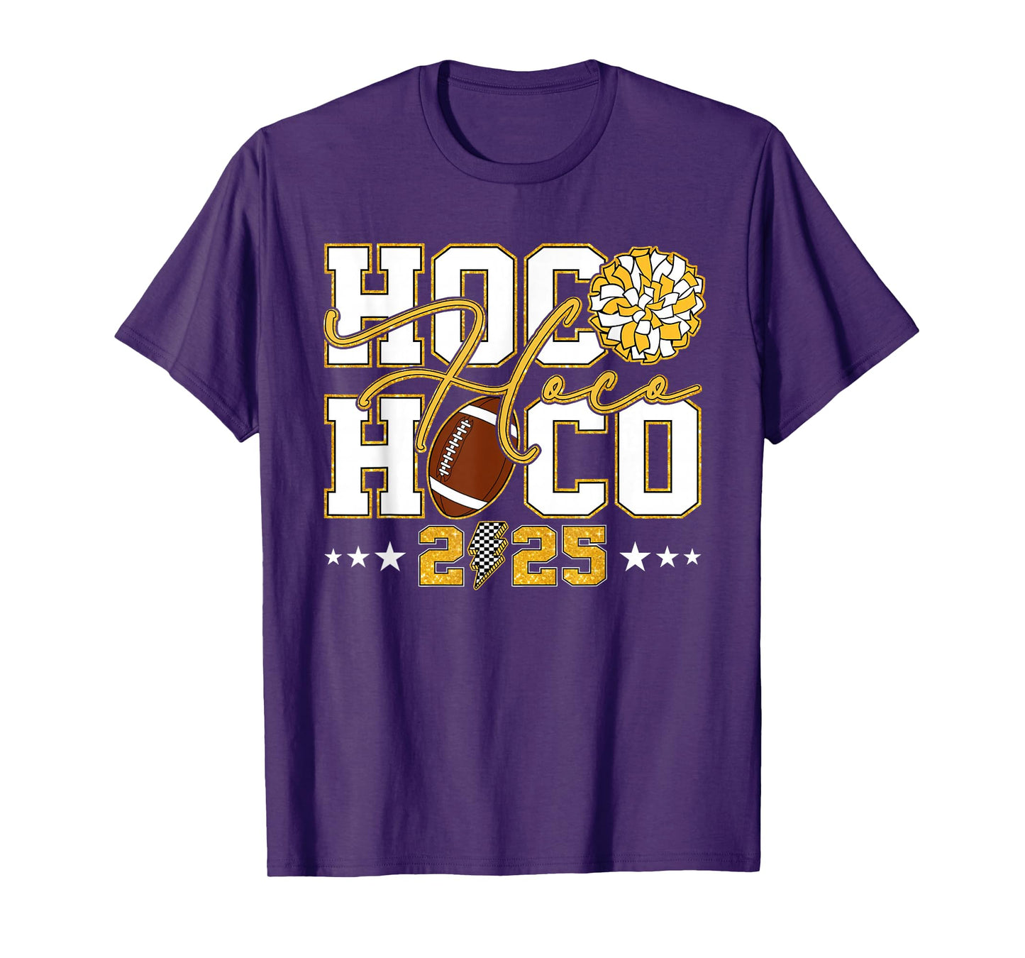 HOCO 2025 High School Homecoming Game Day Lightning Bolt T-Shirt