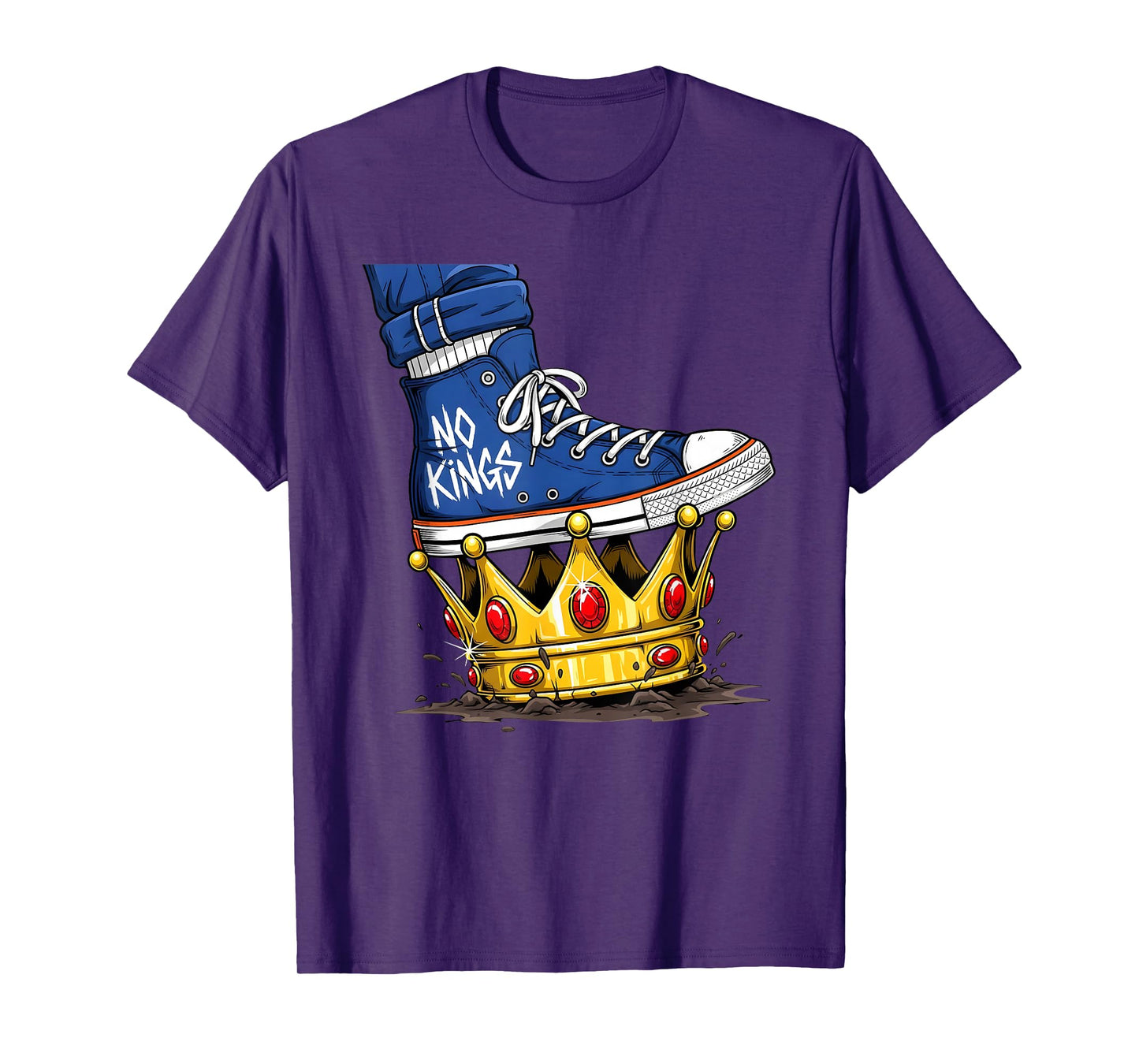 No Kings Shoe On Crown We The People Political Men Women T-Shirt