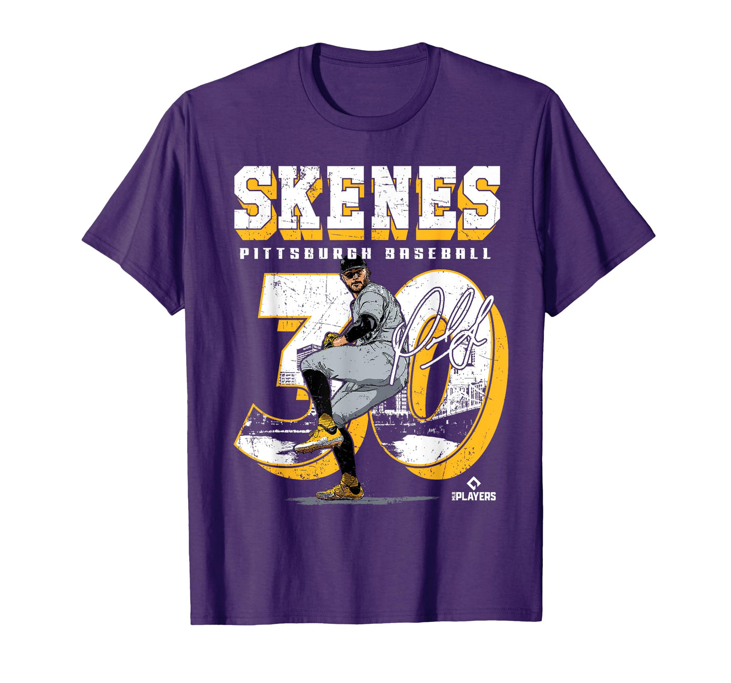 Paul Skenes | Pittsburgh MLB Baseball Players| MLBPSK205M T-Shirt