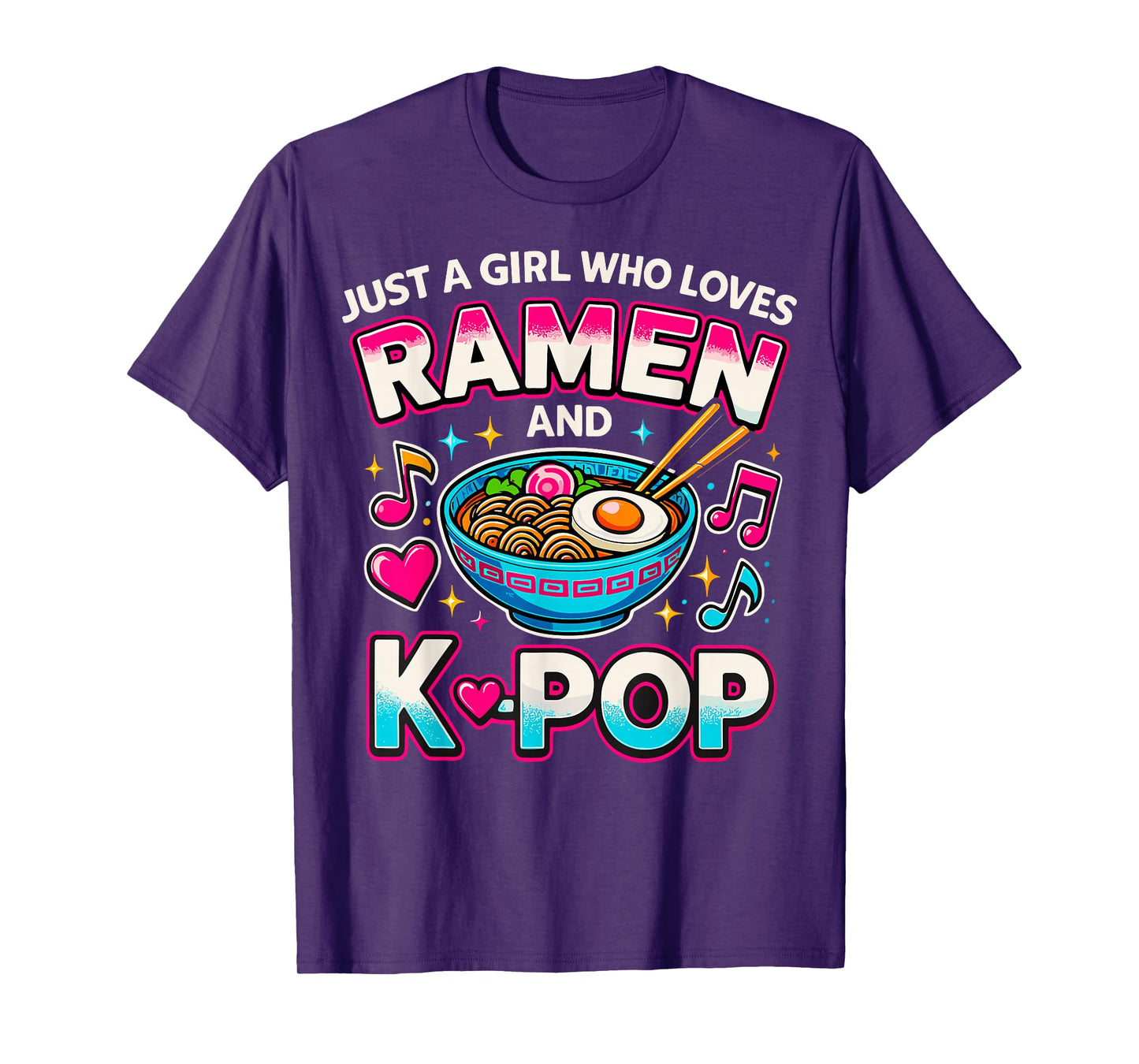Just A Girl Who Loves Ramen And K-Pop T-Shirt