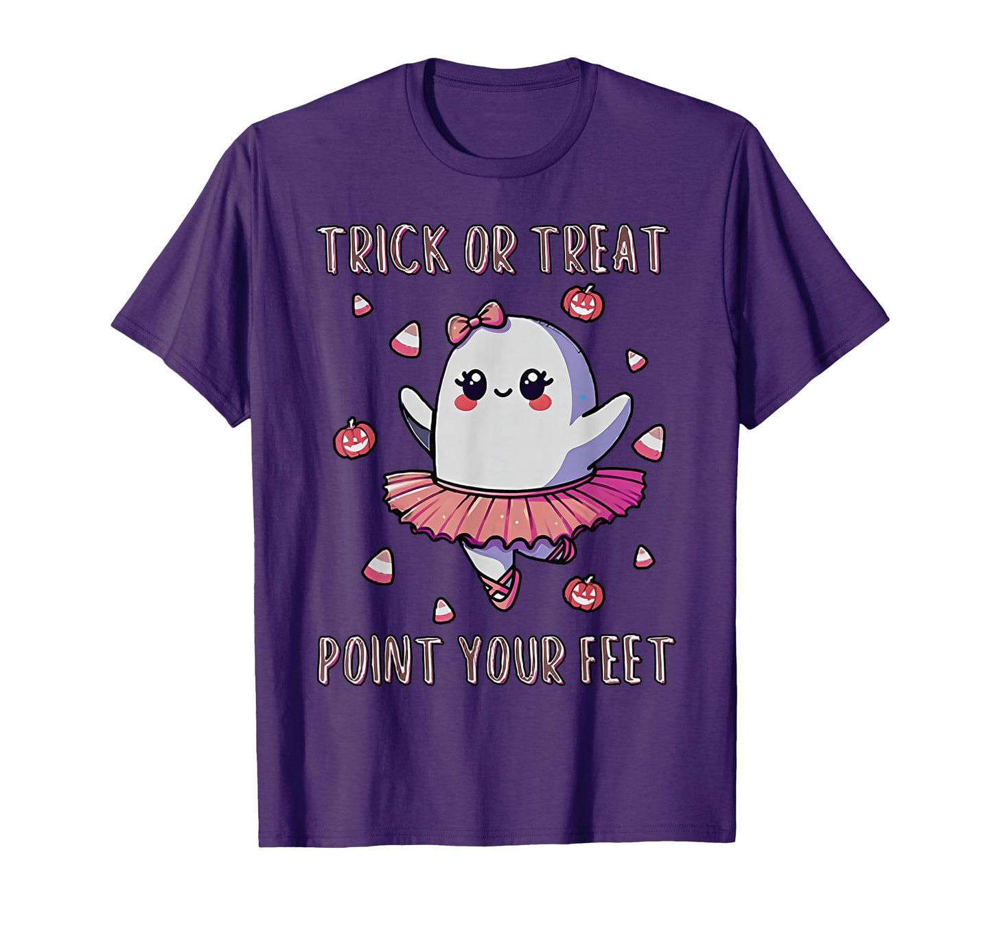 Trick Or Treat Point Your Feet Halloween Ghost Dance Teacher T-Shirt