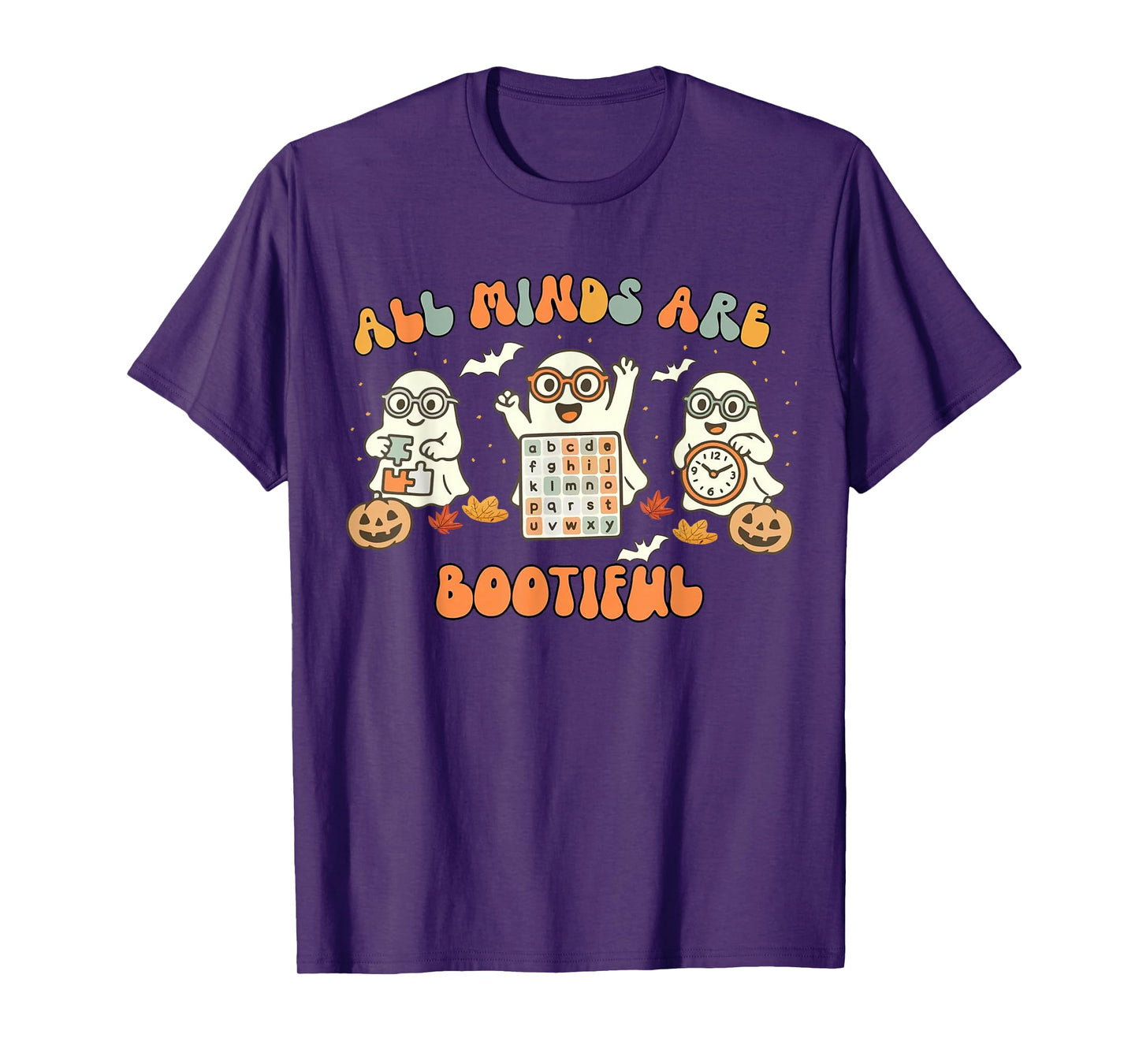 All Minds are Bootiful Special Education Teacher Halloween T-Shirt