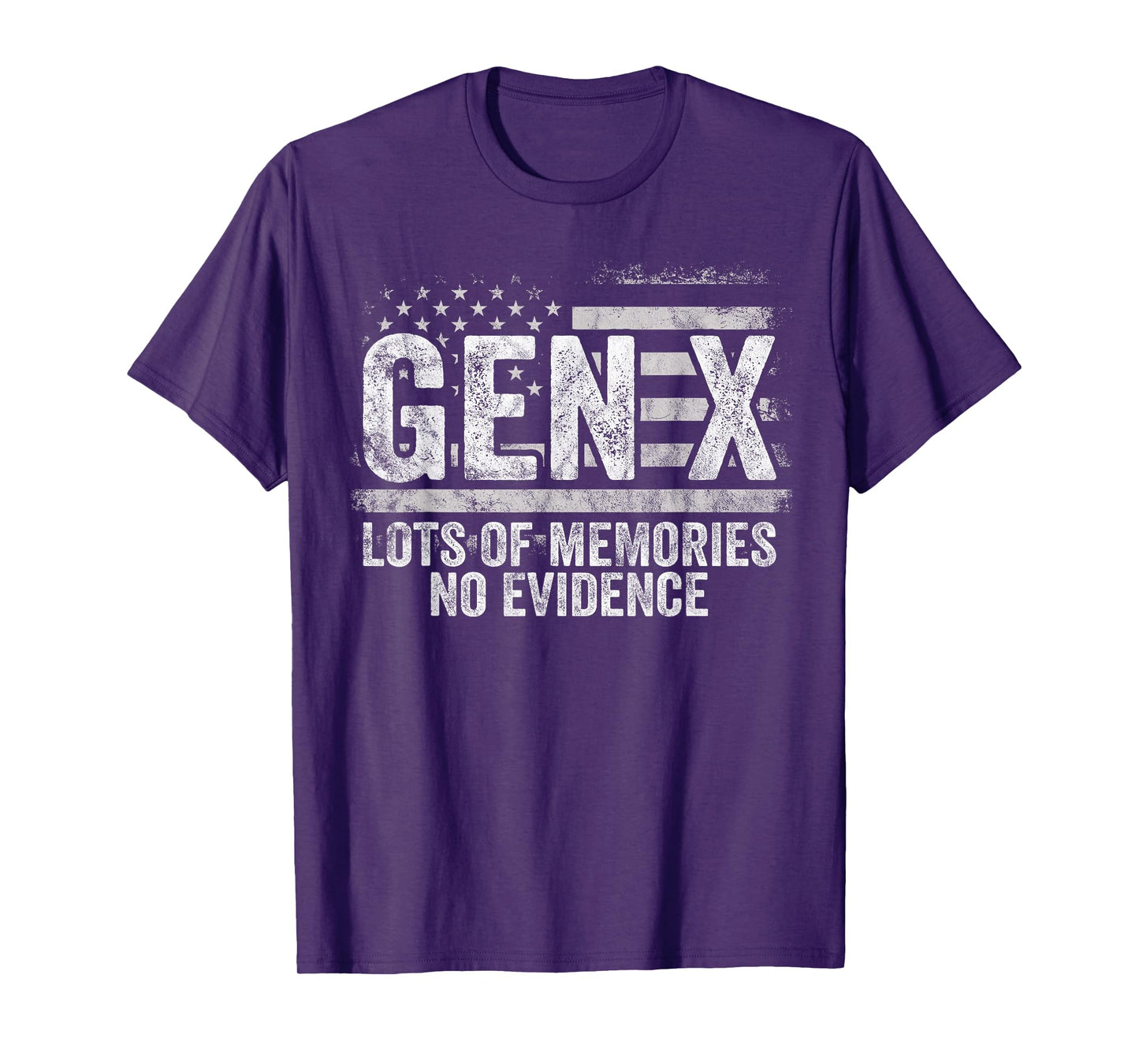Gen X Lots of Memories No Evidence - Vintage Generation X T-Shirt
