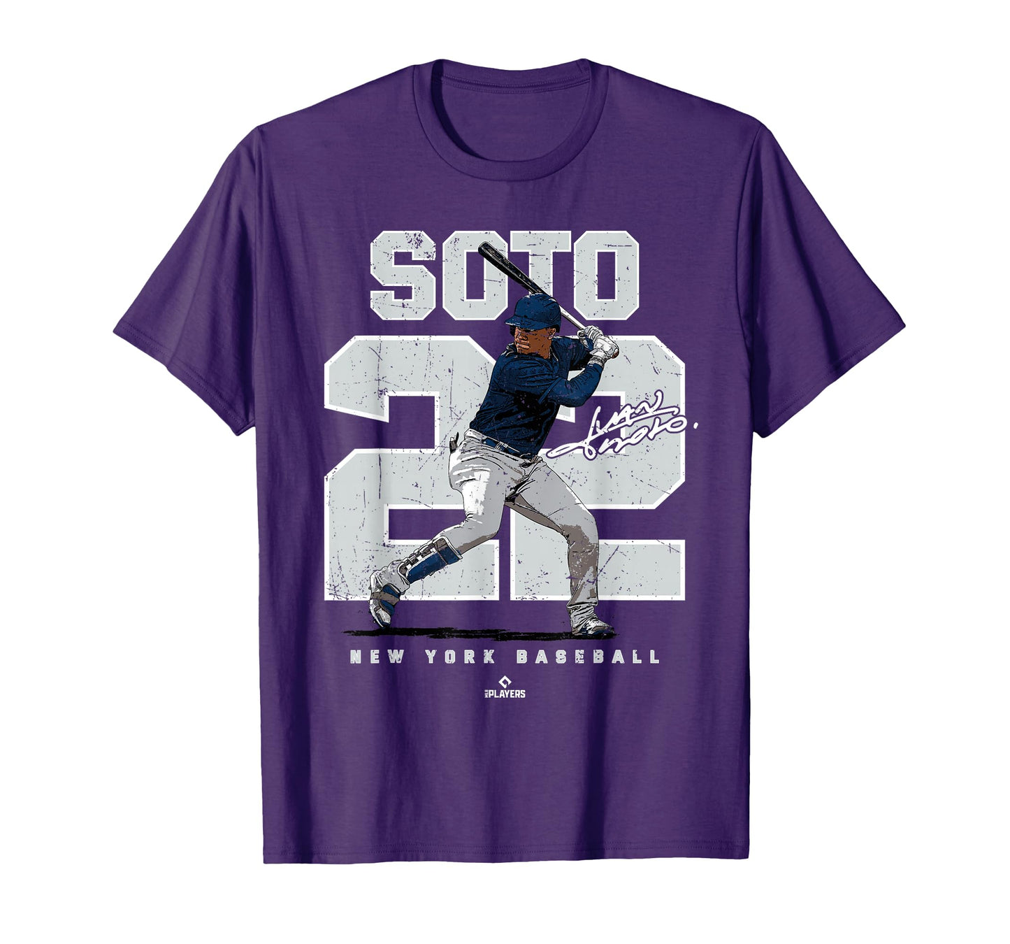 Number and Portrait Juan Soto New York MLBPA T-Shirt
